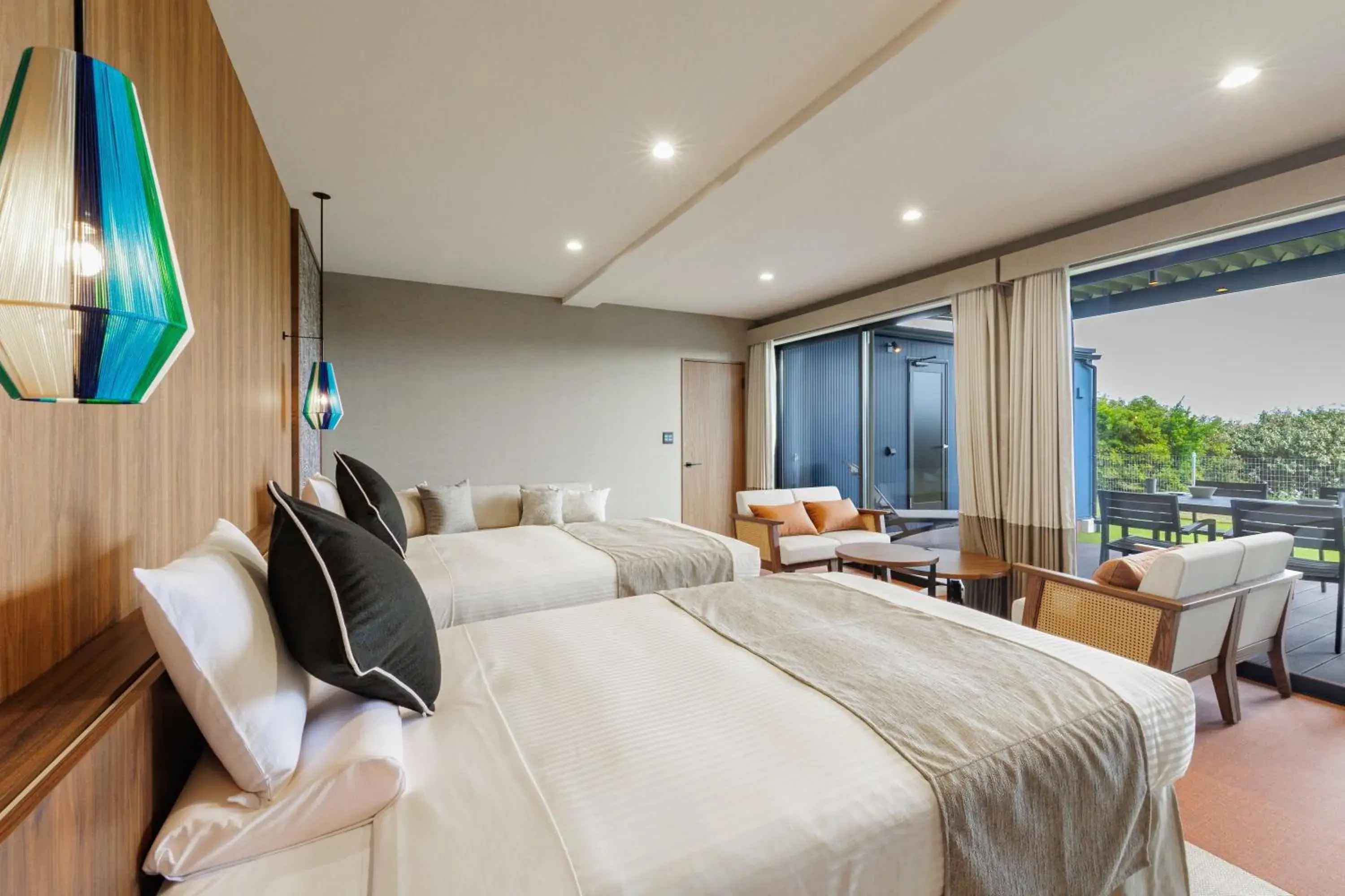 Bed in KAMENOI HOTEL Kujukuri Bed in KAMENOI HOTEL Kujukuri