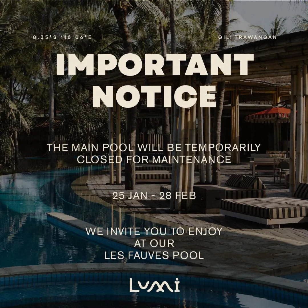 Swimming pool in Hotel Lumi Gili Trawangan