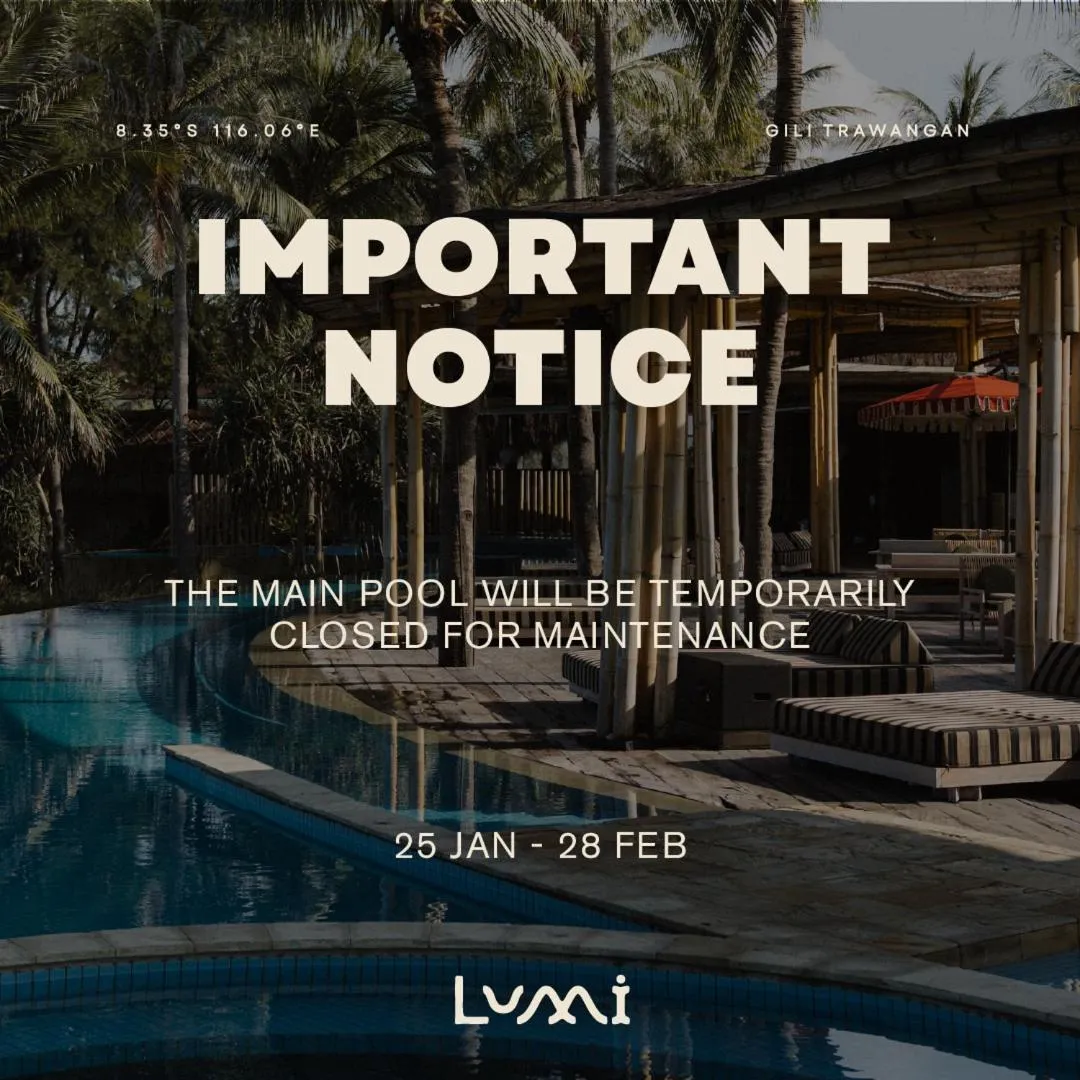 Swimming pool in Hotel Lumi Gili Trawangan