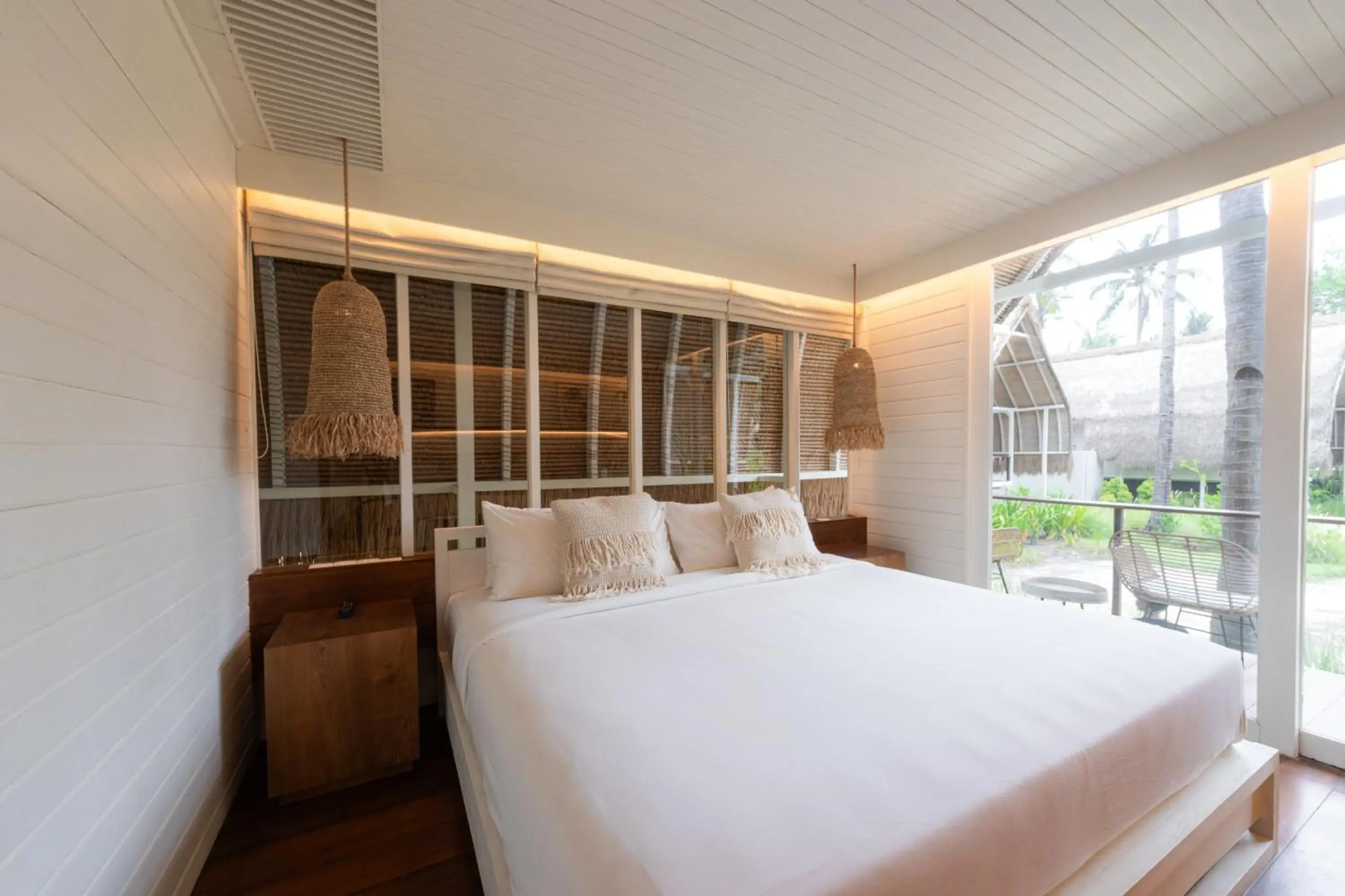 Decorative detail, Bed in Hotel Lumi Gili Trawangan Decorative detail, Bed in Hotel Lumi Gili Trawangan