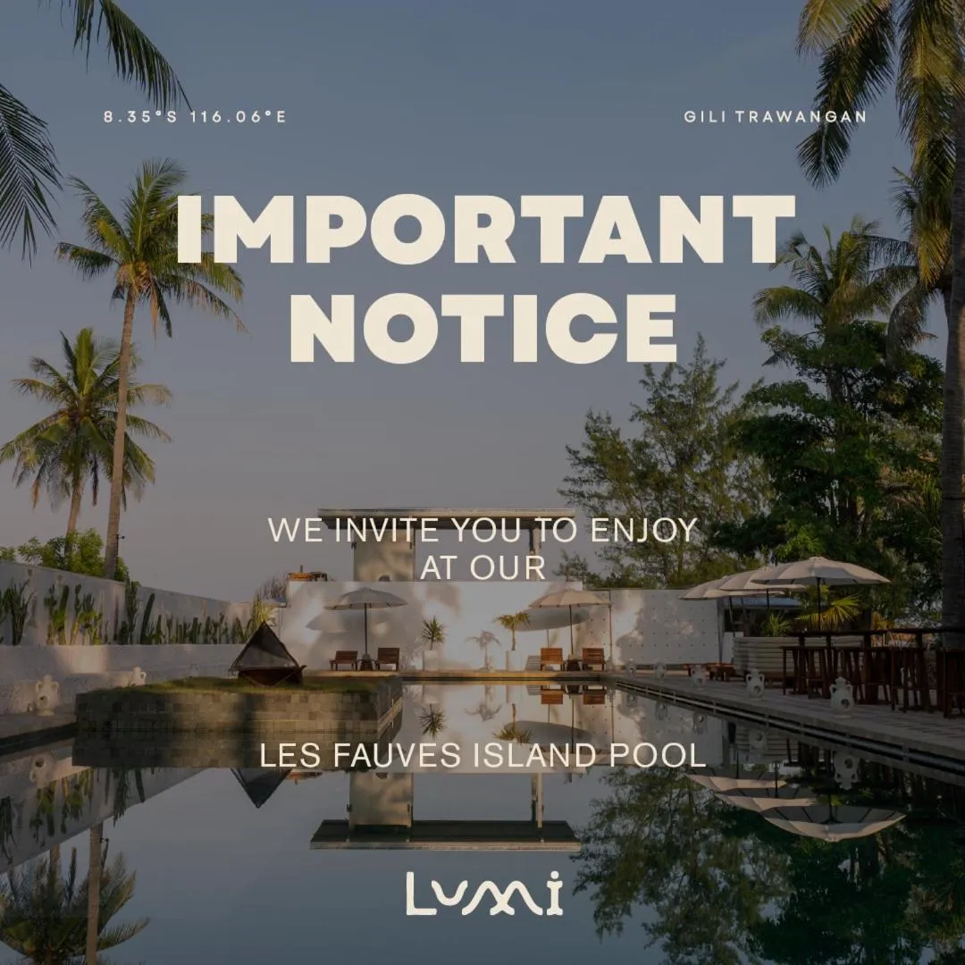 Swimming pool in Hotel Lumi Gili Trawangan