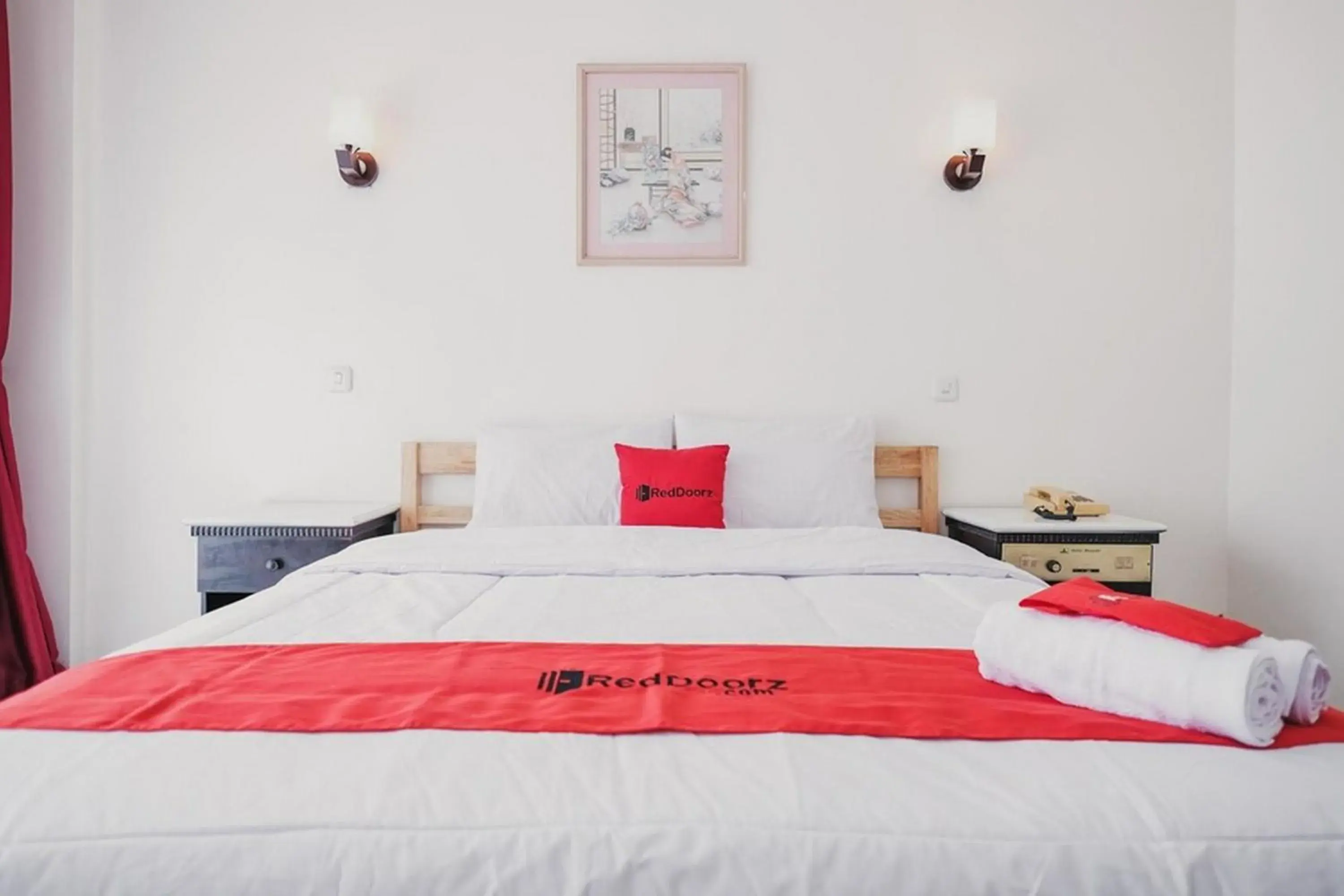 Bed in RedDoorz Plus near Pelabuhan Merak Bed in RedDoorz Plus near Pelabuhan Merak