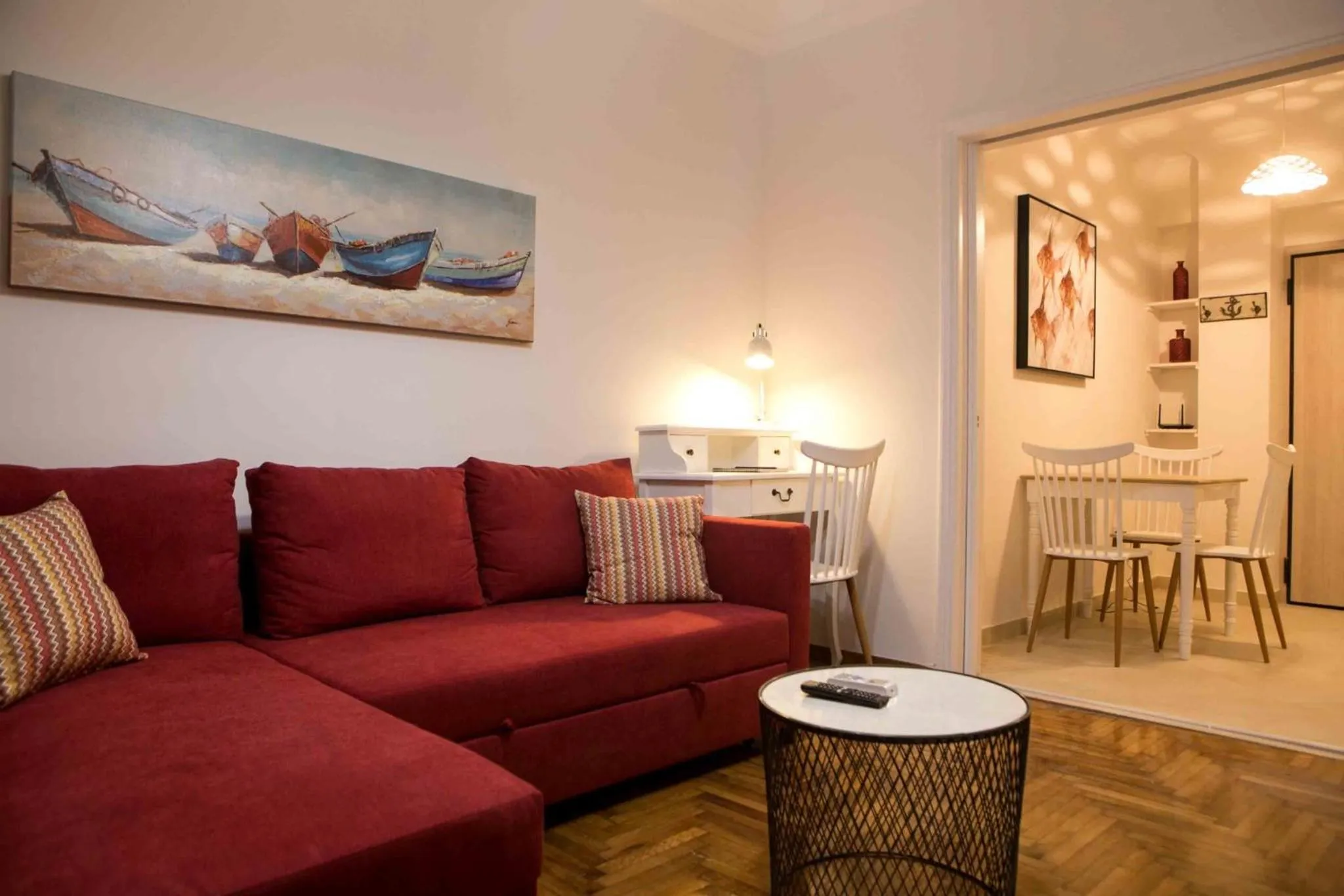 Living room in Best House, Kolchidos, Ampelokipoi Metro, Athens