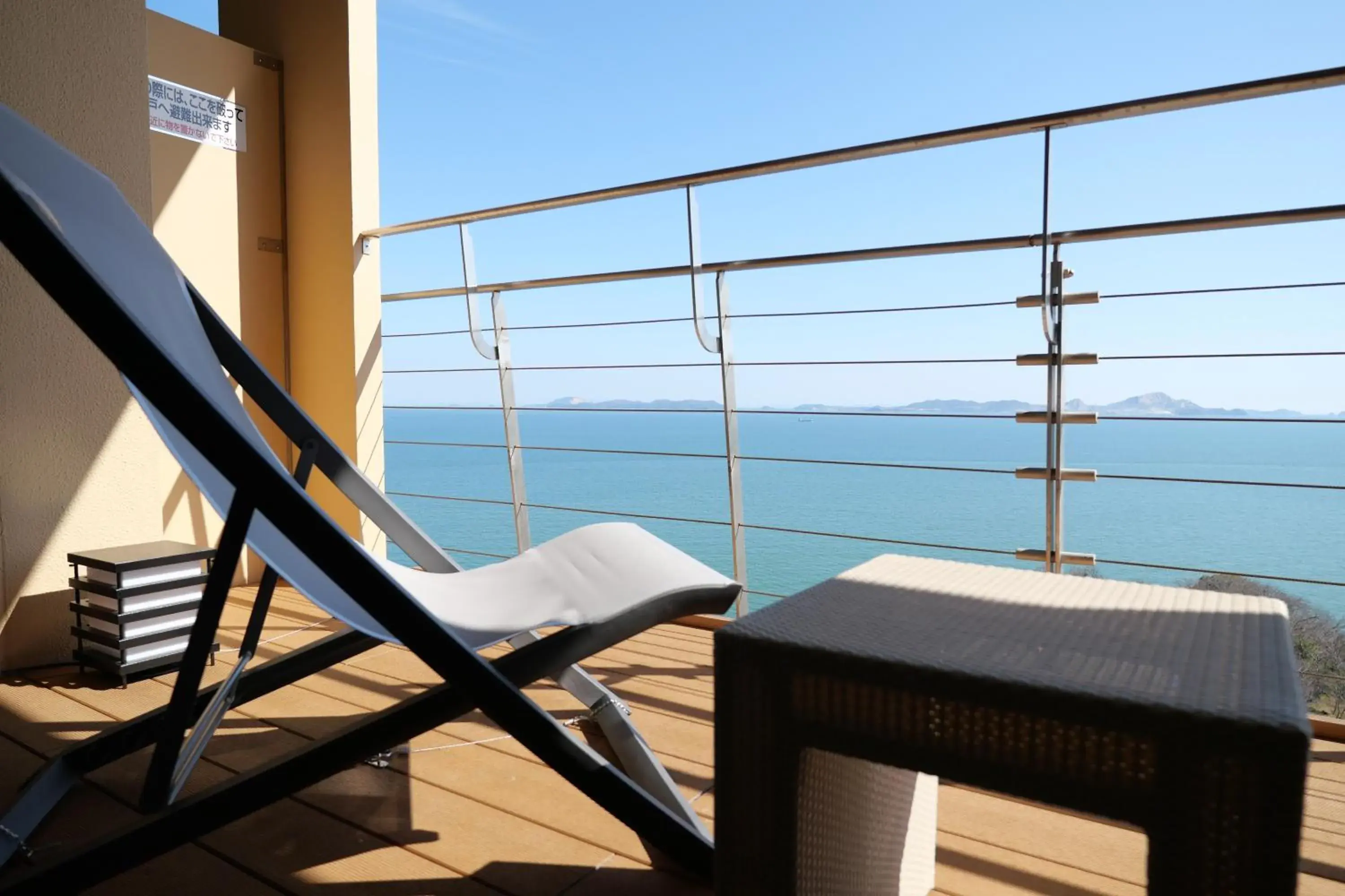 Superior Twin Room - single occupancy - Ocean View Top Floor with Shower Booth & Deck in KAMENOI HOTEL Ako Superior Twin Room - single occupancy - Ocean View Top Floor with Shower Booth & Deck in KAMENOI HOTEL Ako