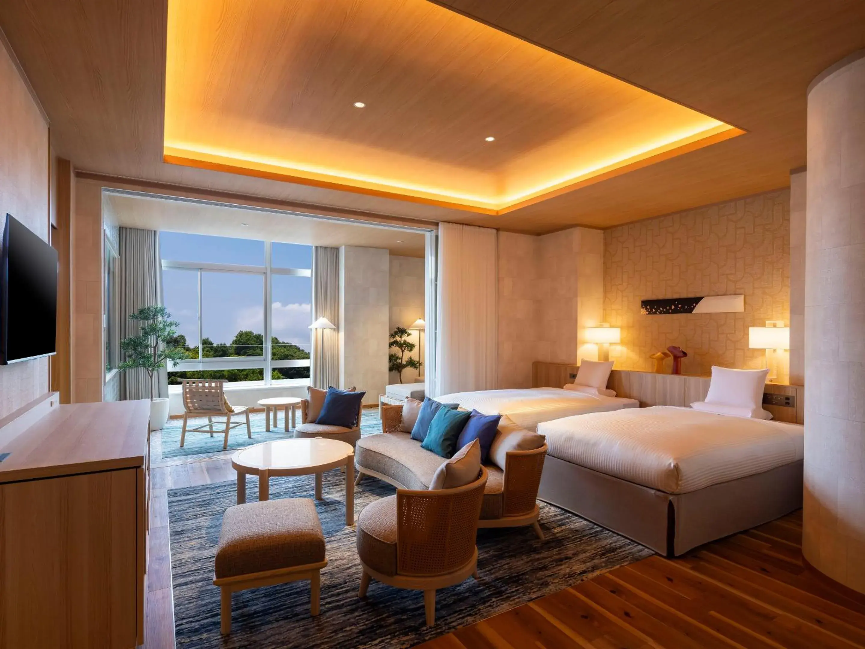 Deluxe Room with Hot Spring Semi-Open-Air Bath in KAMENOI HOTEL Ako Deluxe Room with Hot Spring Semi-Open-Air Bath in KAMENOI HOTEL Ako