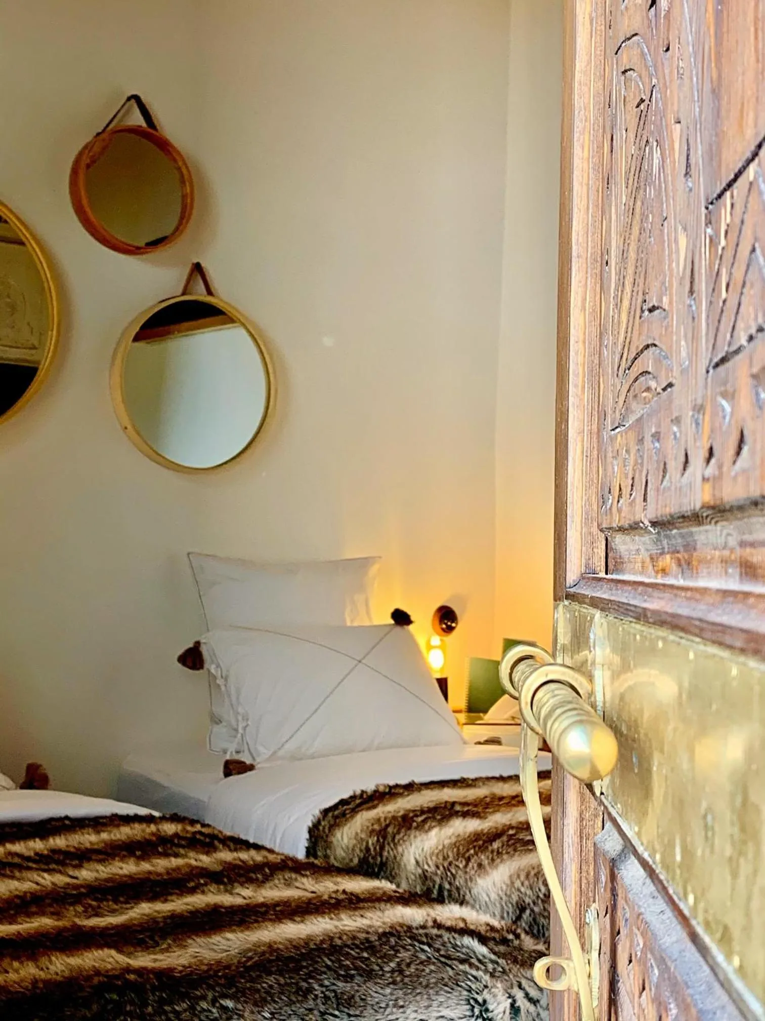 Bed in Riad Dar Yasaman