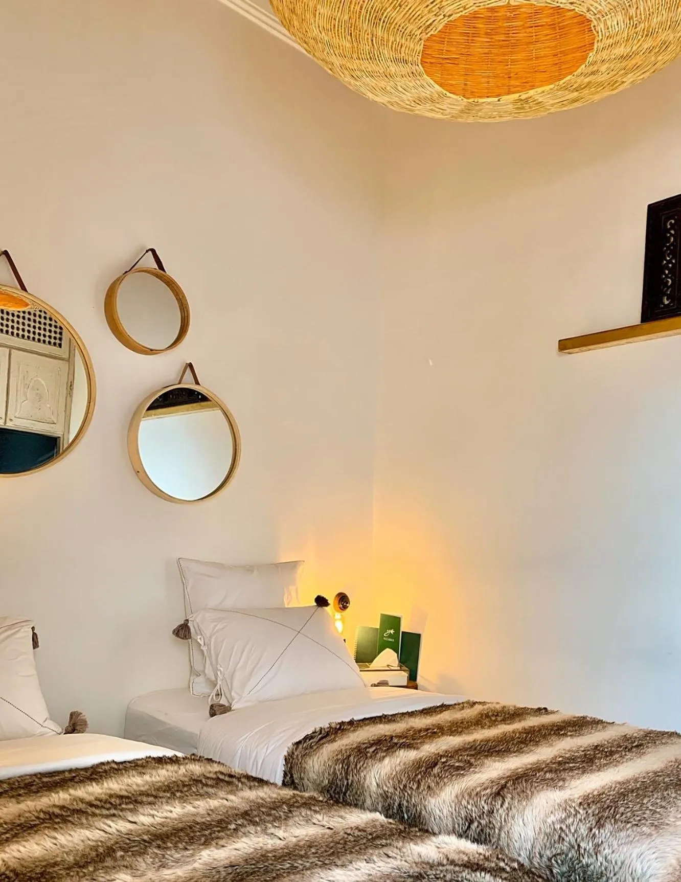 Bed in Riad Dar Yasaman