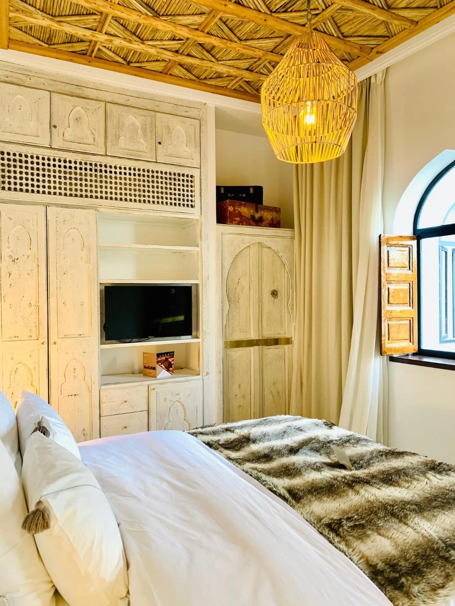 Bed in Riad Dar Yasaman
