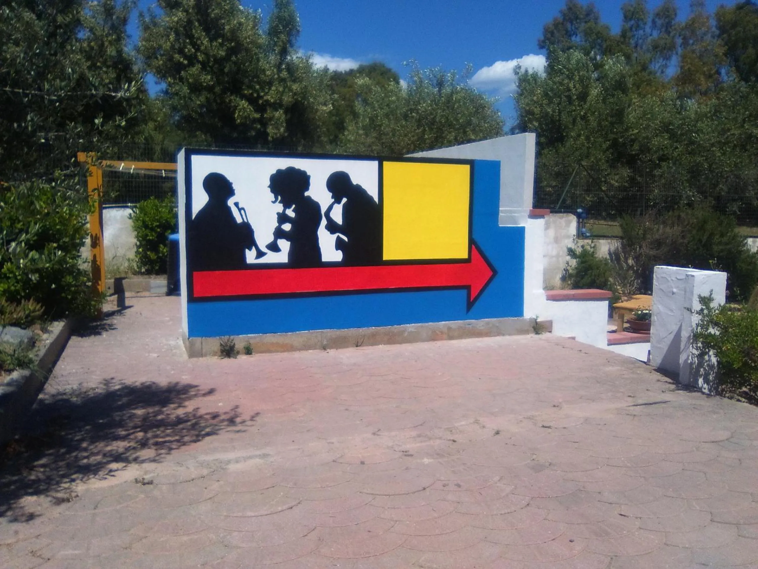 Garden view in Il Locandiere