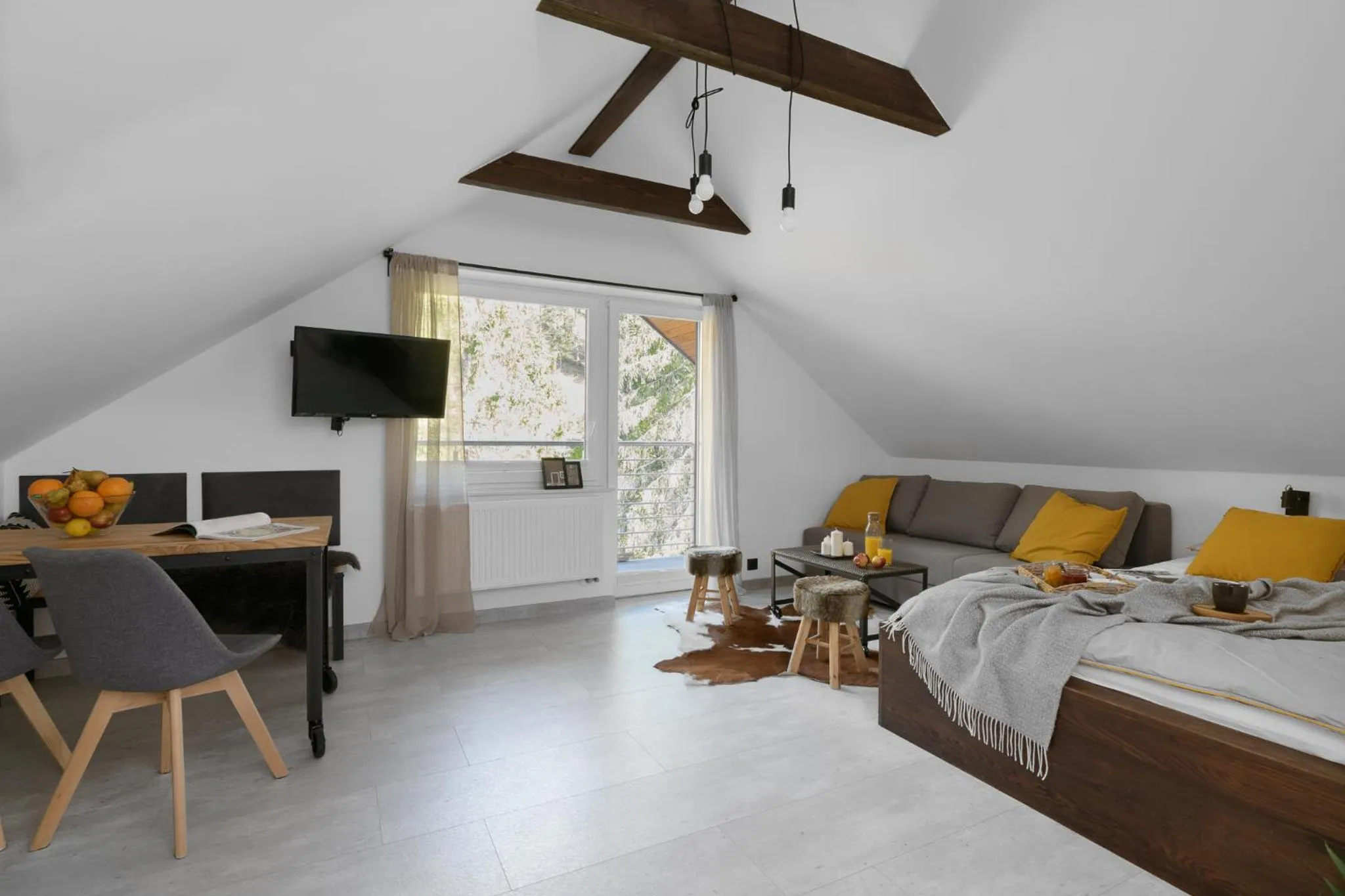 Bed in Aparthotel Narciarska 2