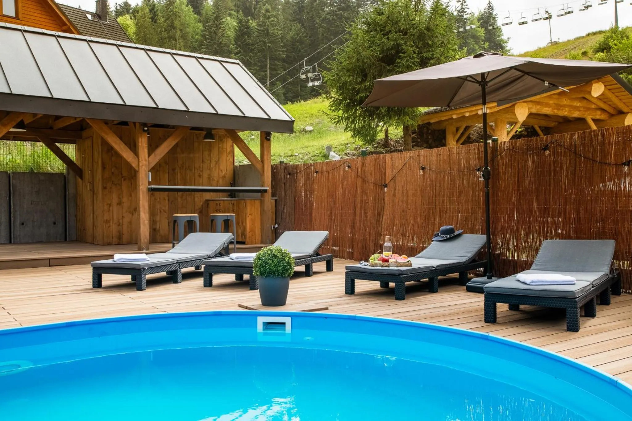 Patio in Aparthotel Narciarska 2