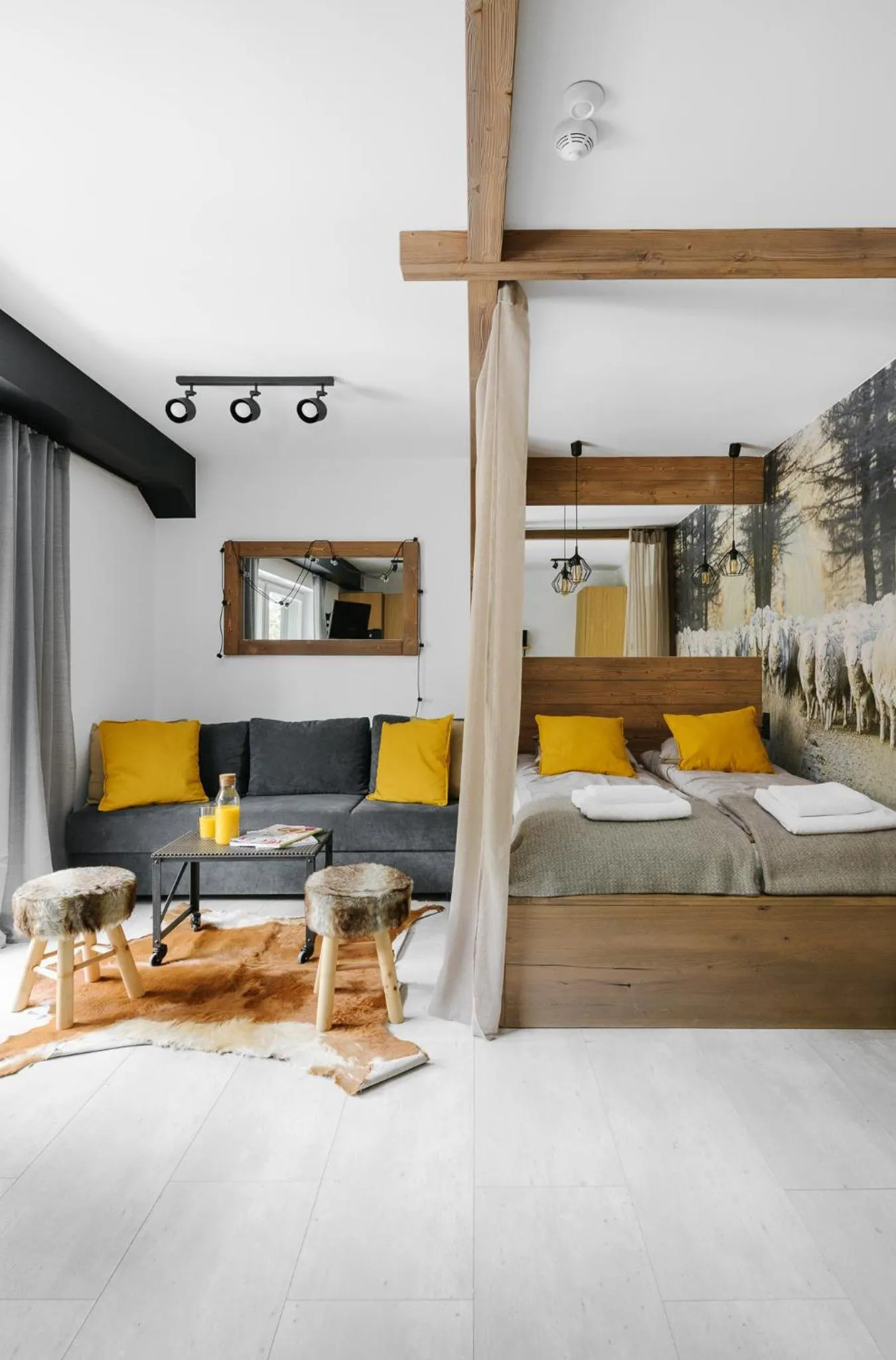 Bed in Aparthotel Narciarska 2