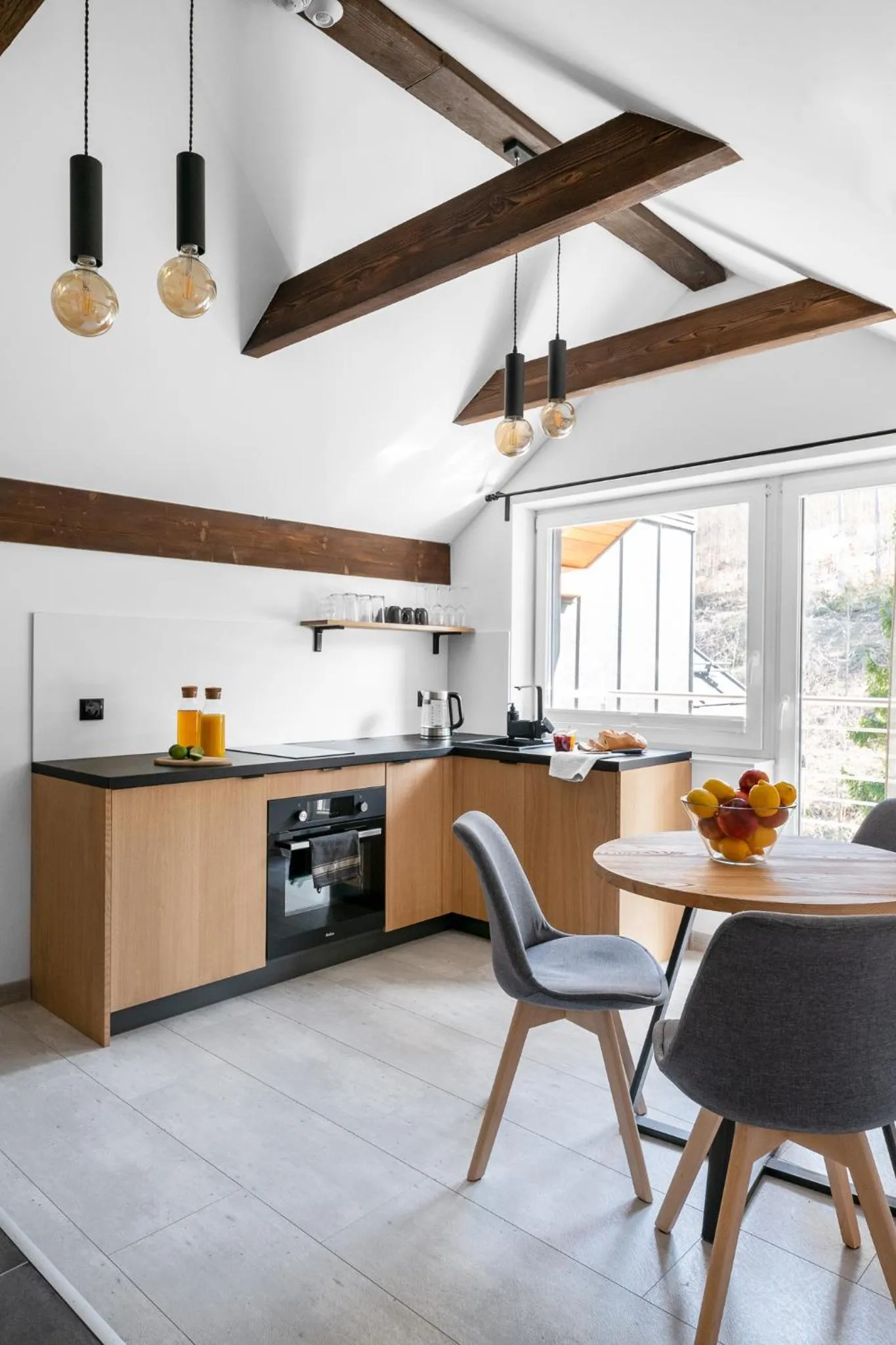 Kitchen or kitchenette in Aparthotel Narciarska 2