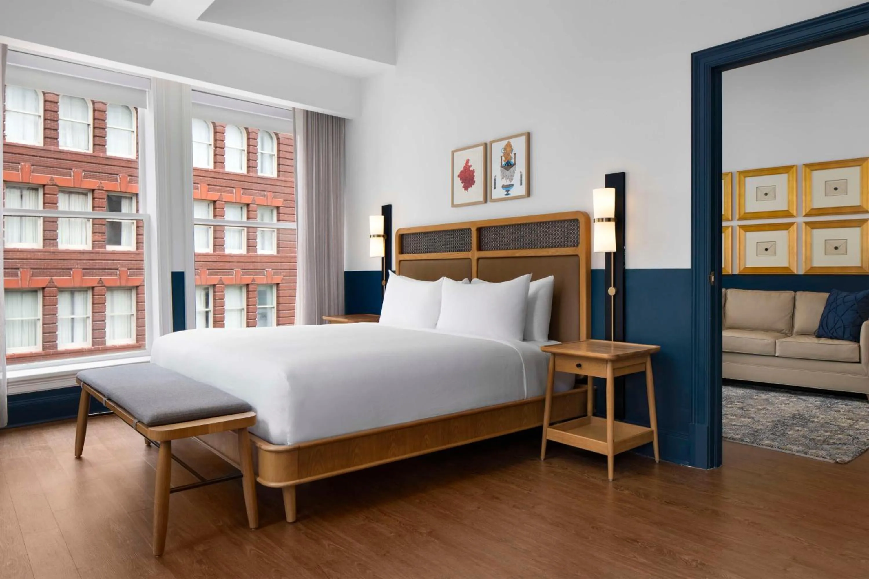 Bed in Hotel Theo New Orleans, Tapestry Collection by Hilton