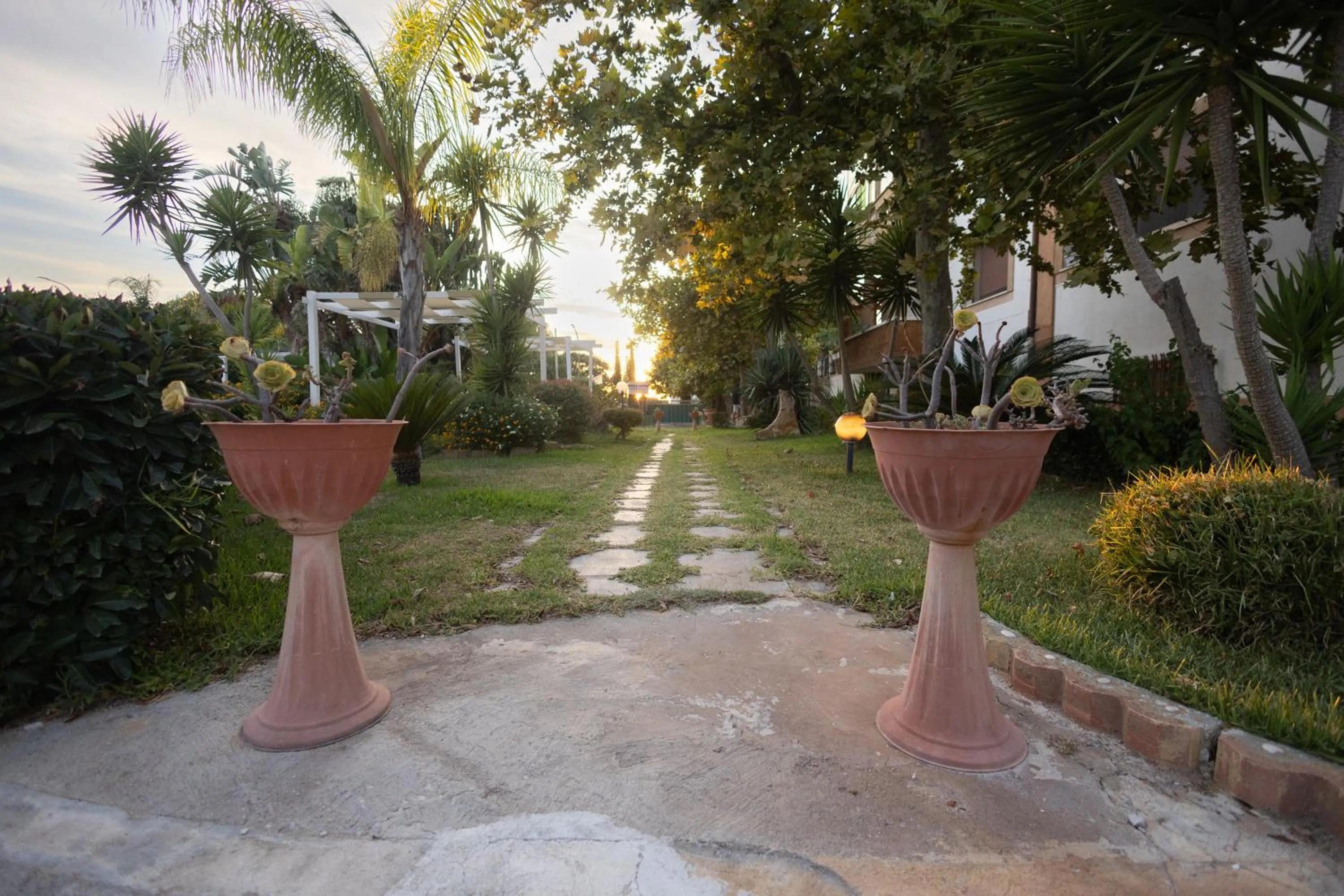 Garden view in B&B Villa Anna