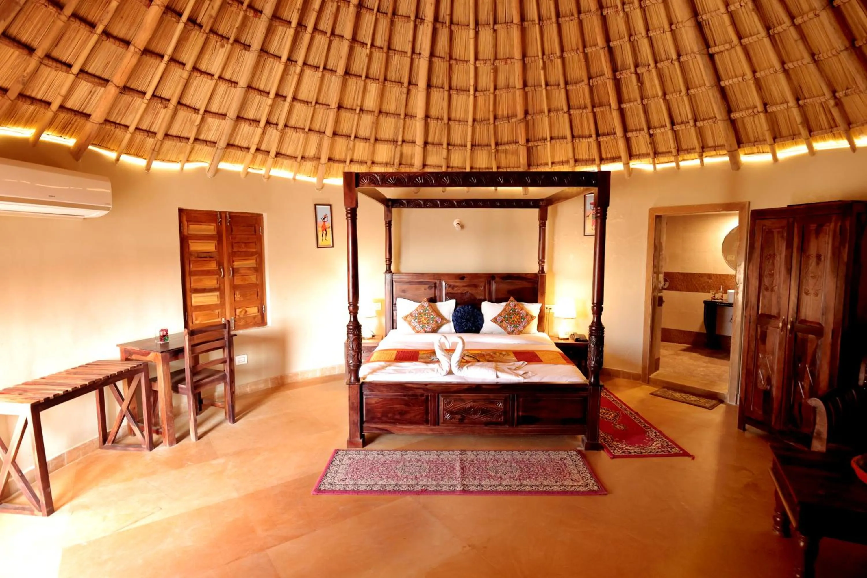 Bedroom, Bed in Bhavya Resort - Luxury Boutique Desert Camp