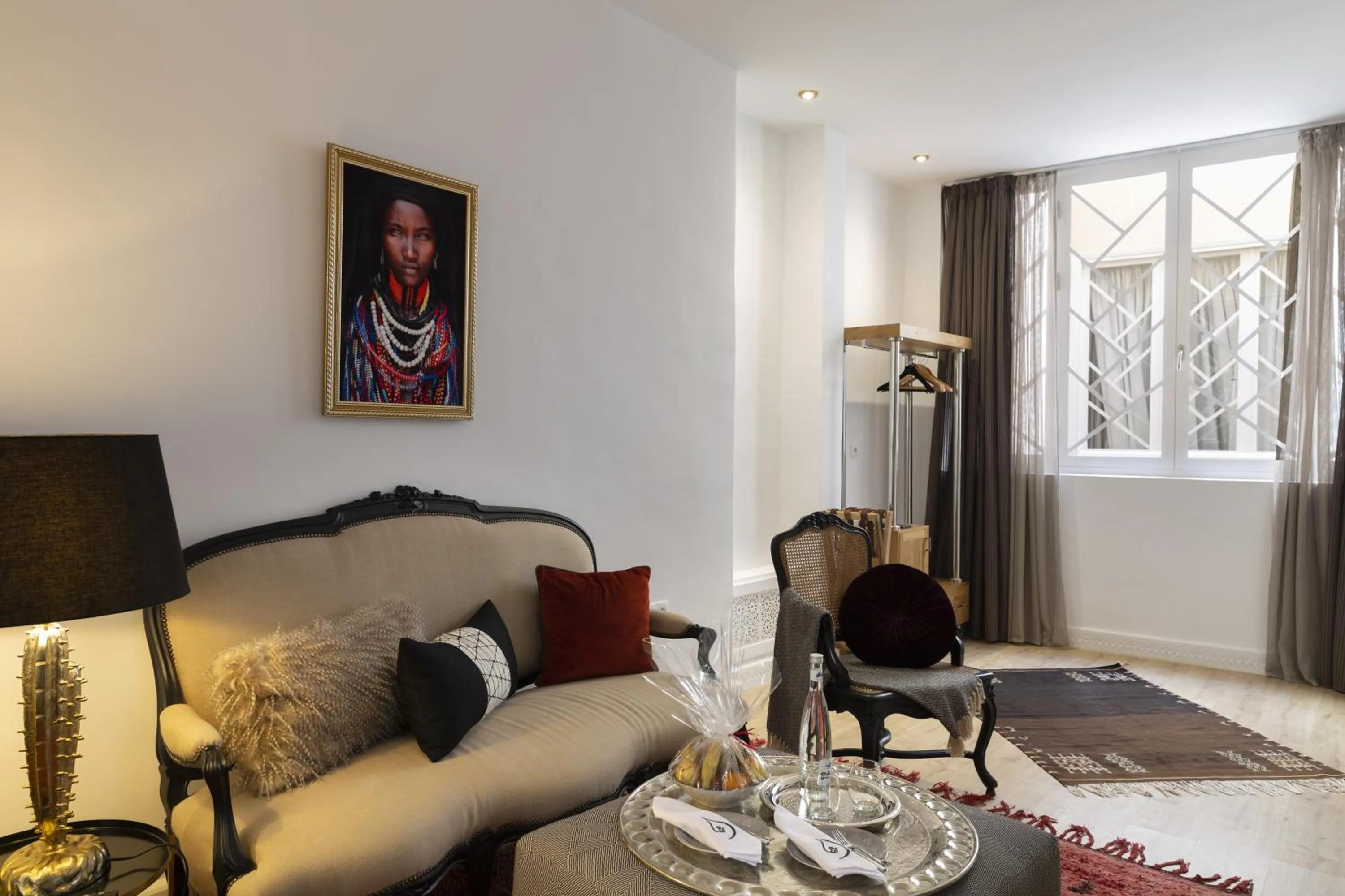 Living room in Suite Azur Hotel