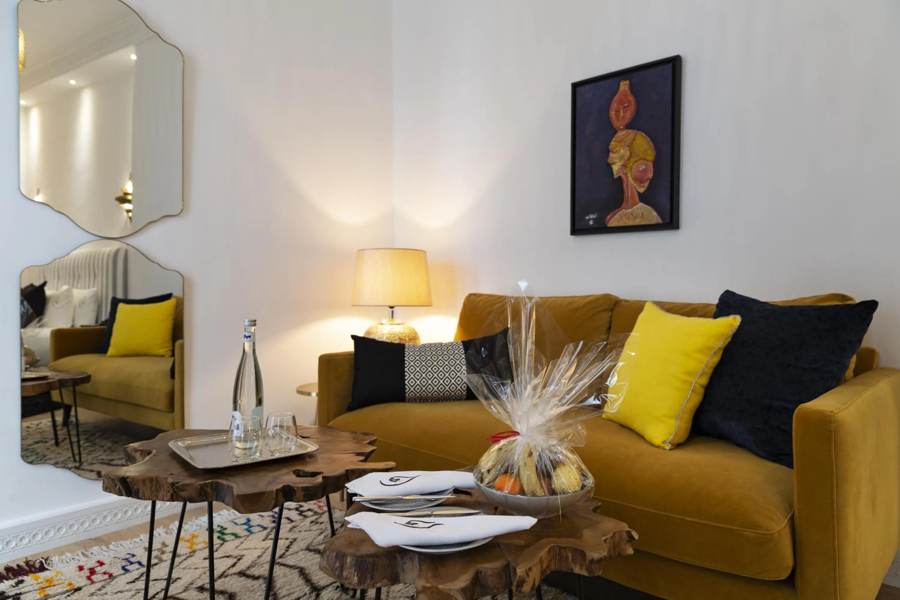 Decorative detail in Suite Azur Hotel