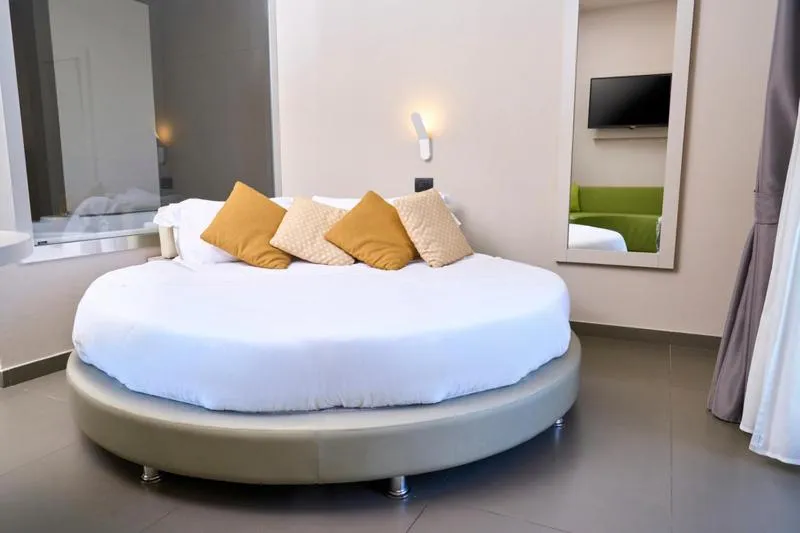 Bed in Hotel Miramare