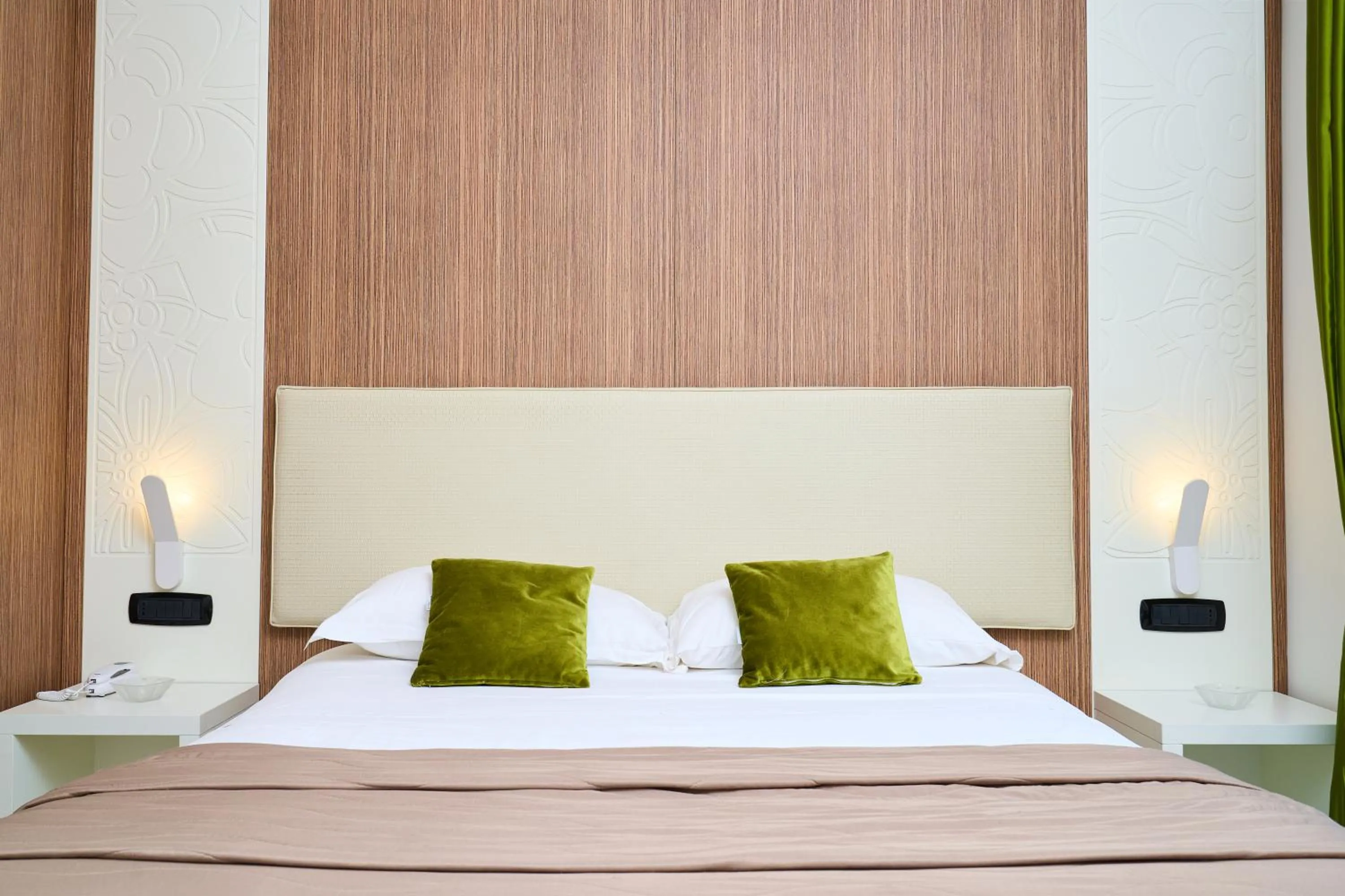 Bed in Hotel Miramare