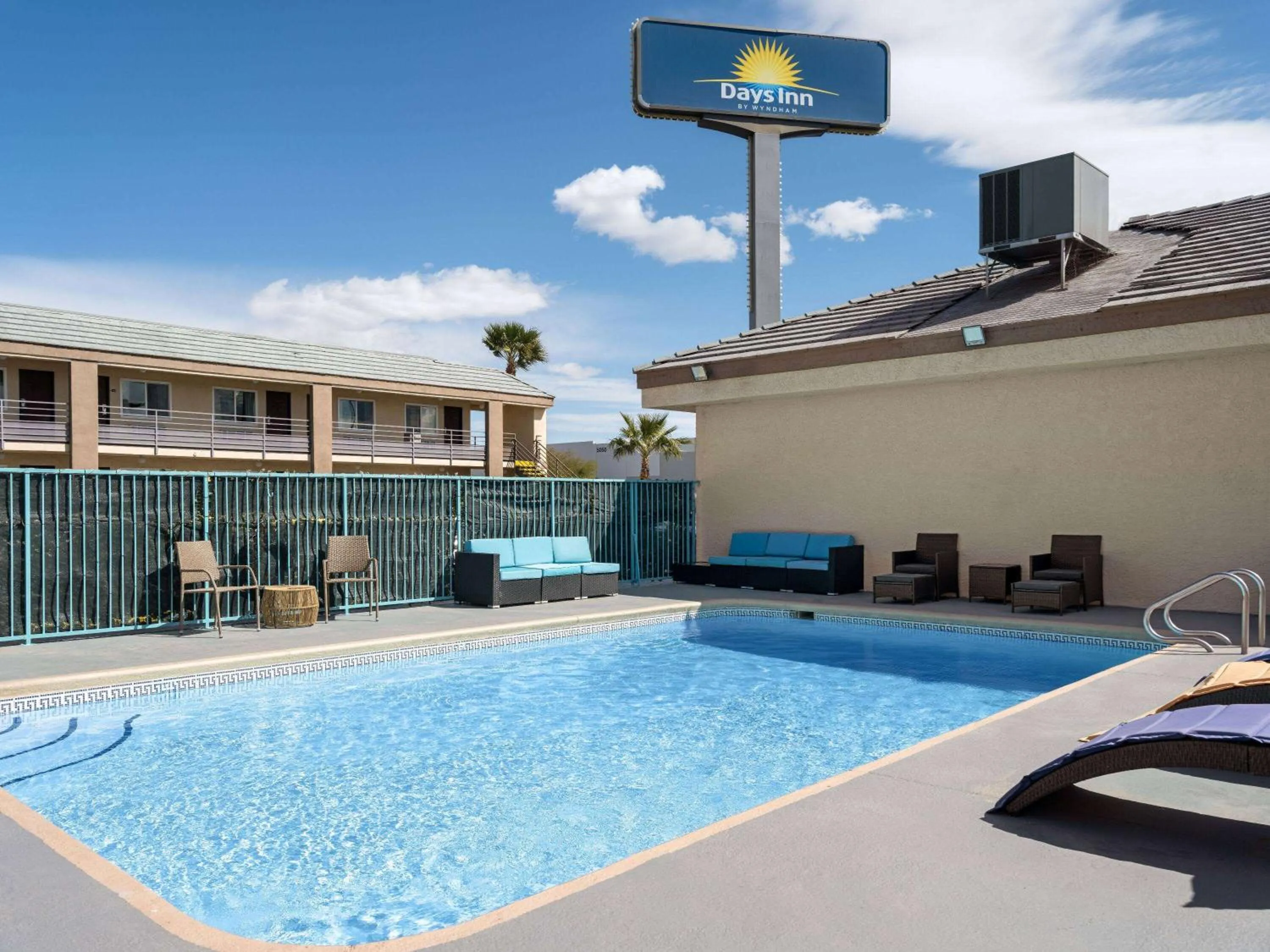 Pool view in Days Inn by Wyndham Las Vegas Airport Near the Strip