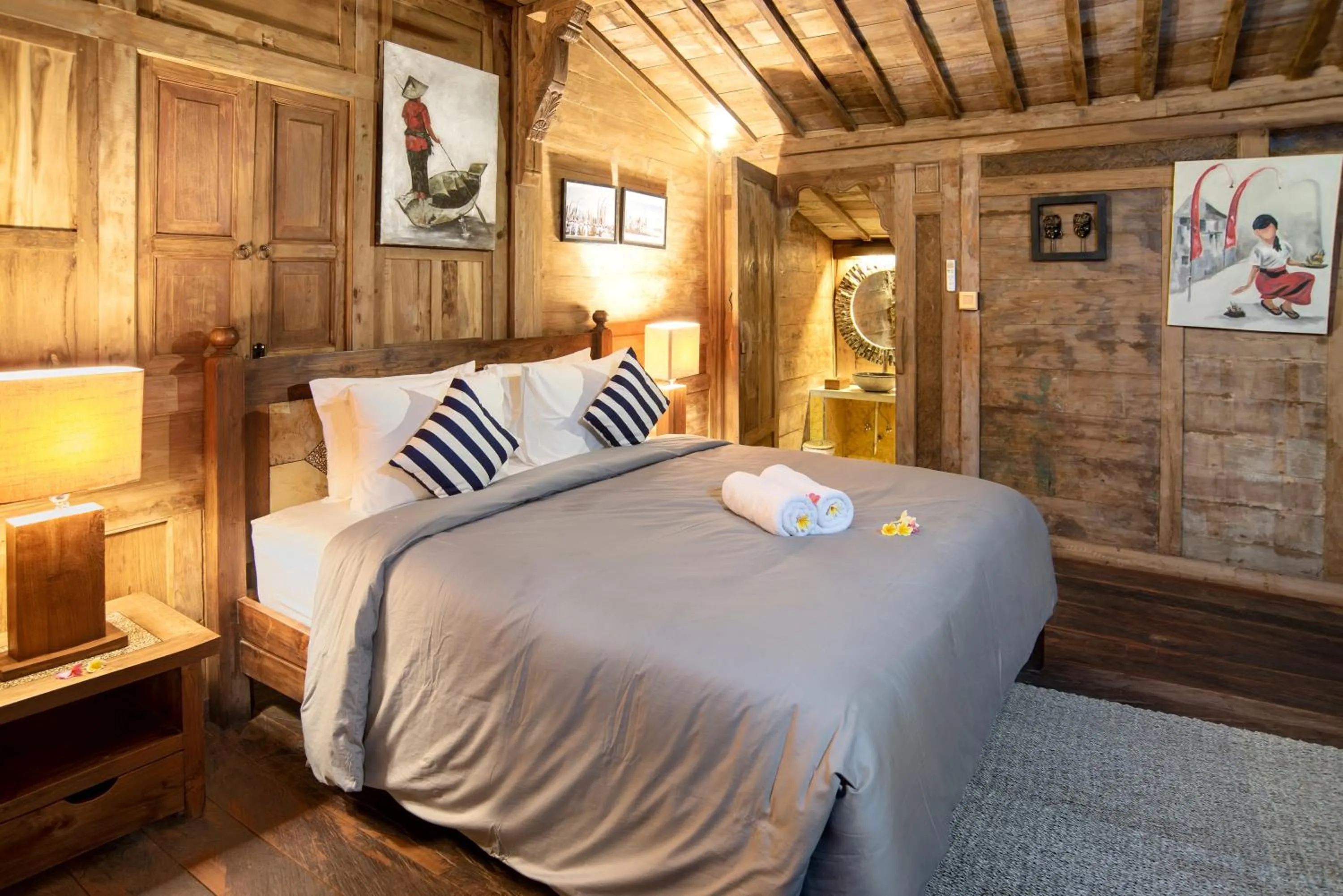 Bed in PNB Bali Villas