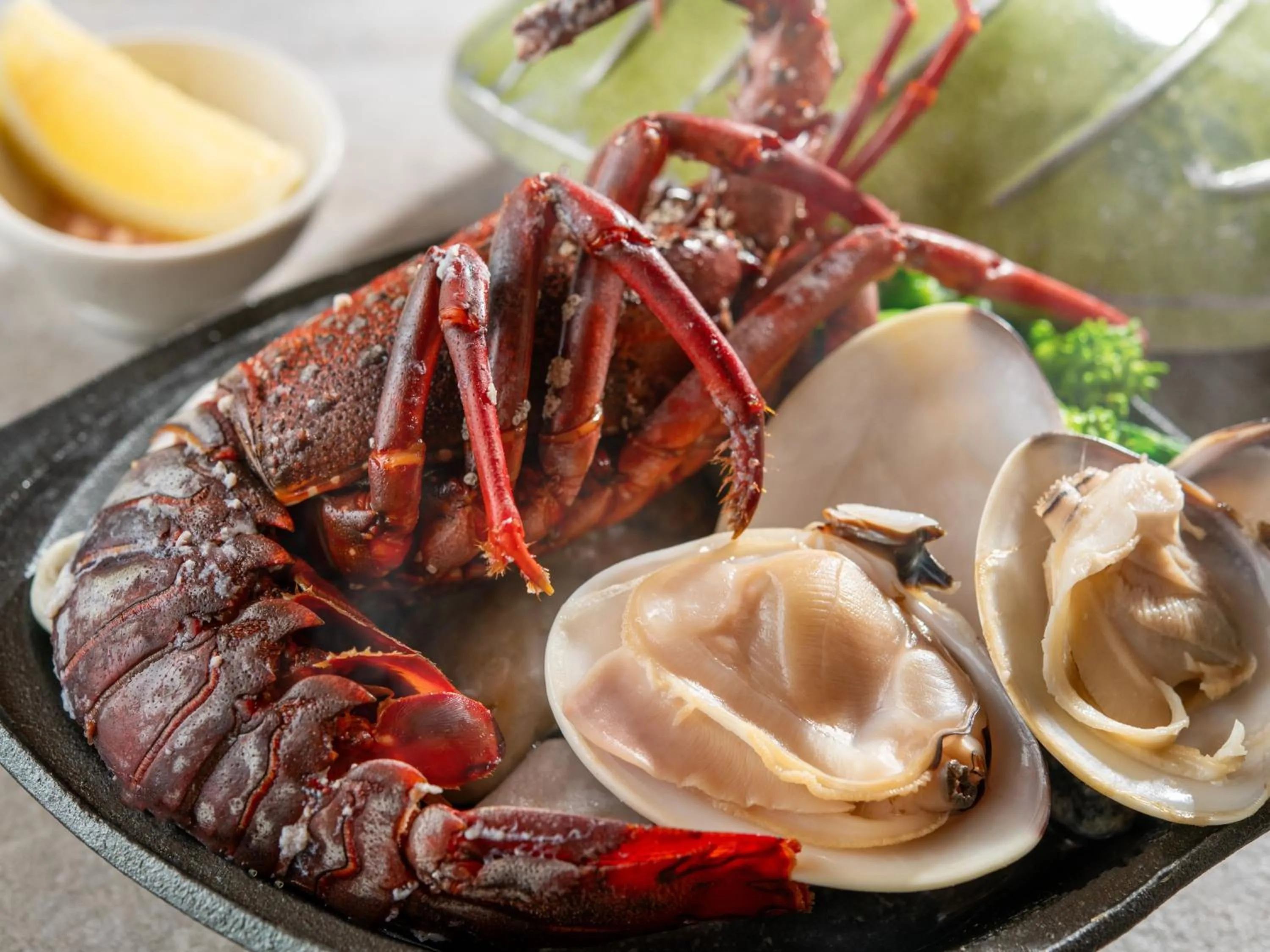 Food close-up in KAMENOI HOTEL Kamogawa