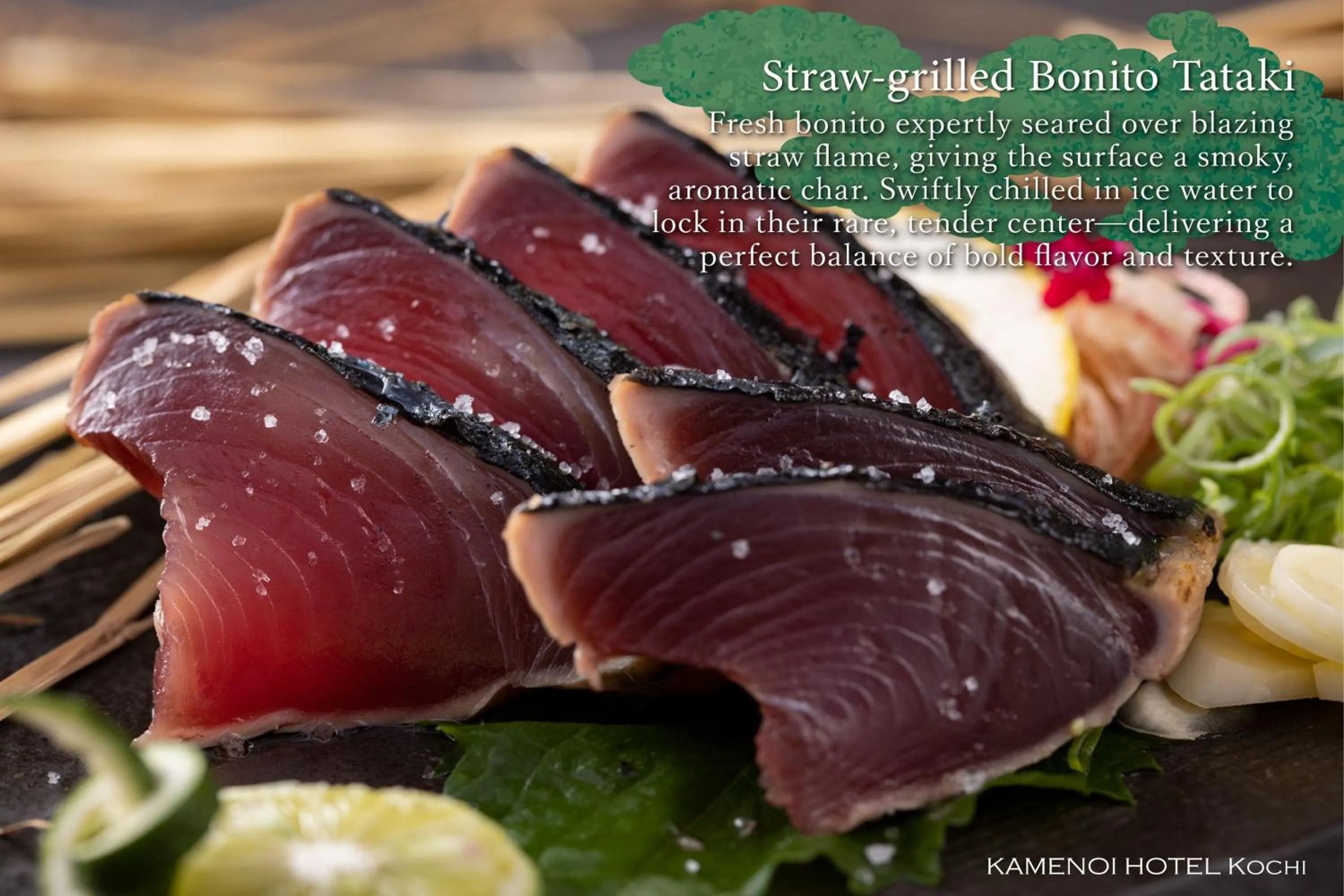 Food close-up in KAMENOI HOTEL Kochi