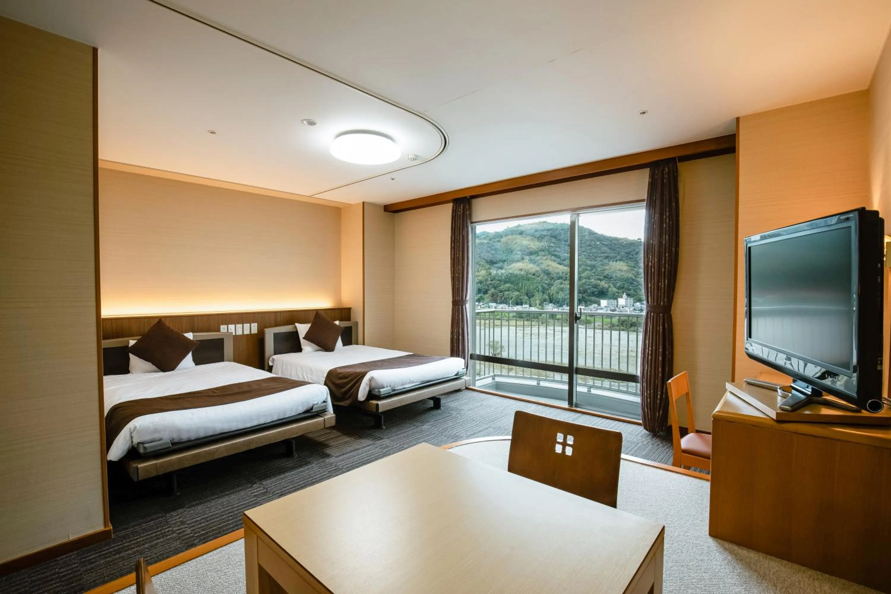 Photo of the whole room, Bed in Kanpo no Yado Ino