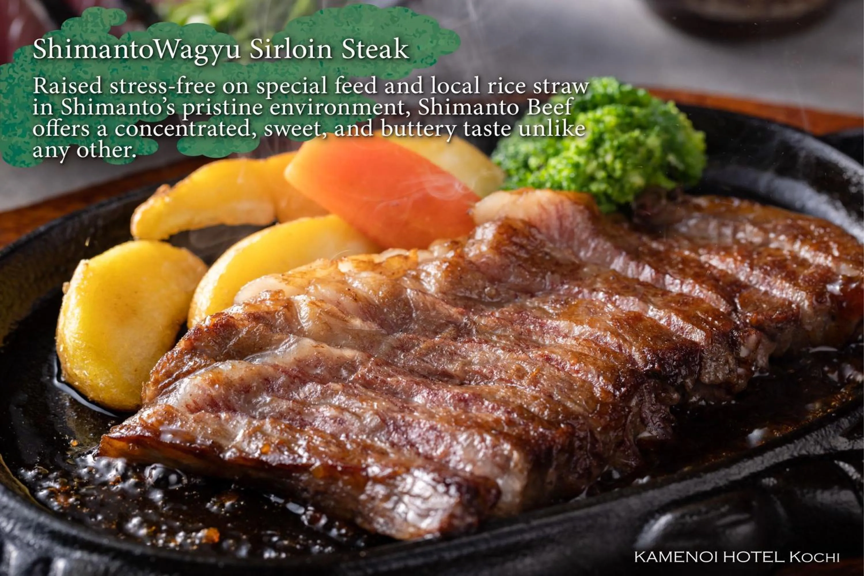 Food close-up in KAMENOI HOTEL Kochi