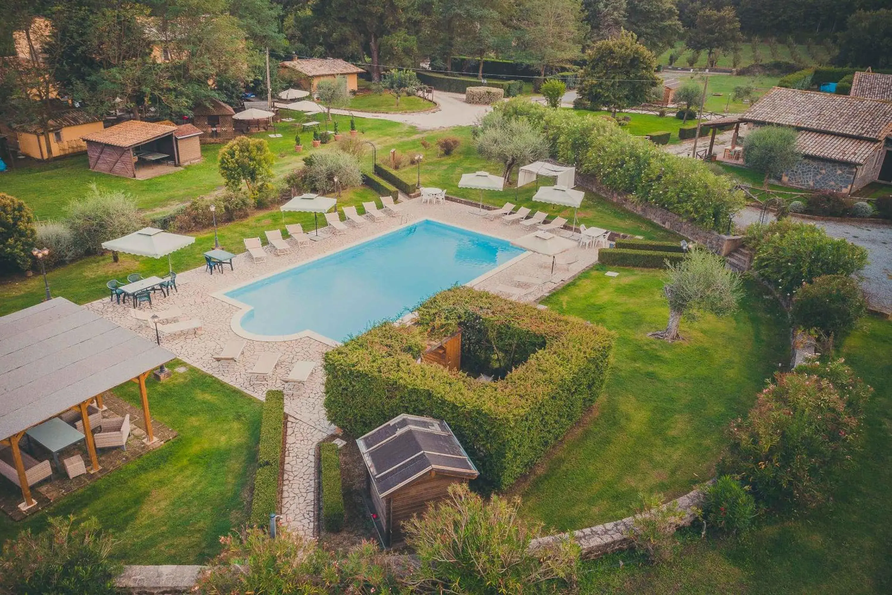 Pool view in Agriturismo Buonasera Pool view in Agriturismo Buonasera