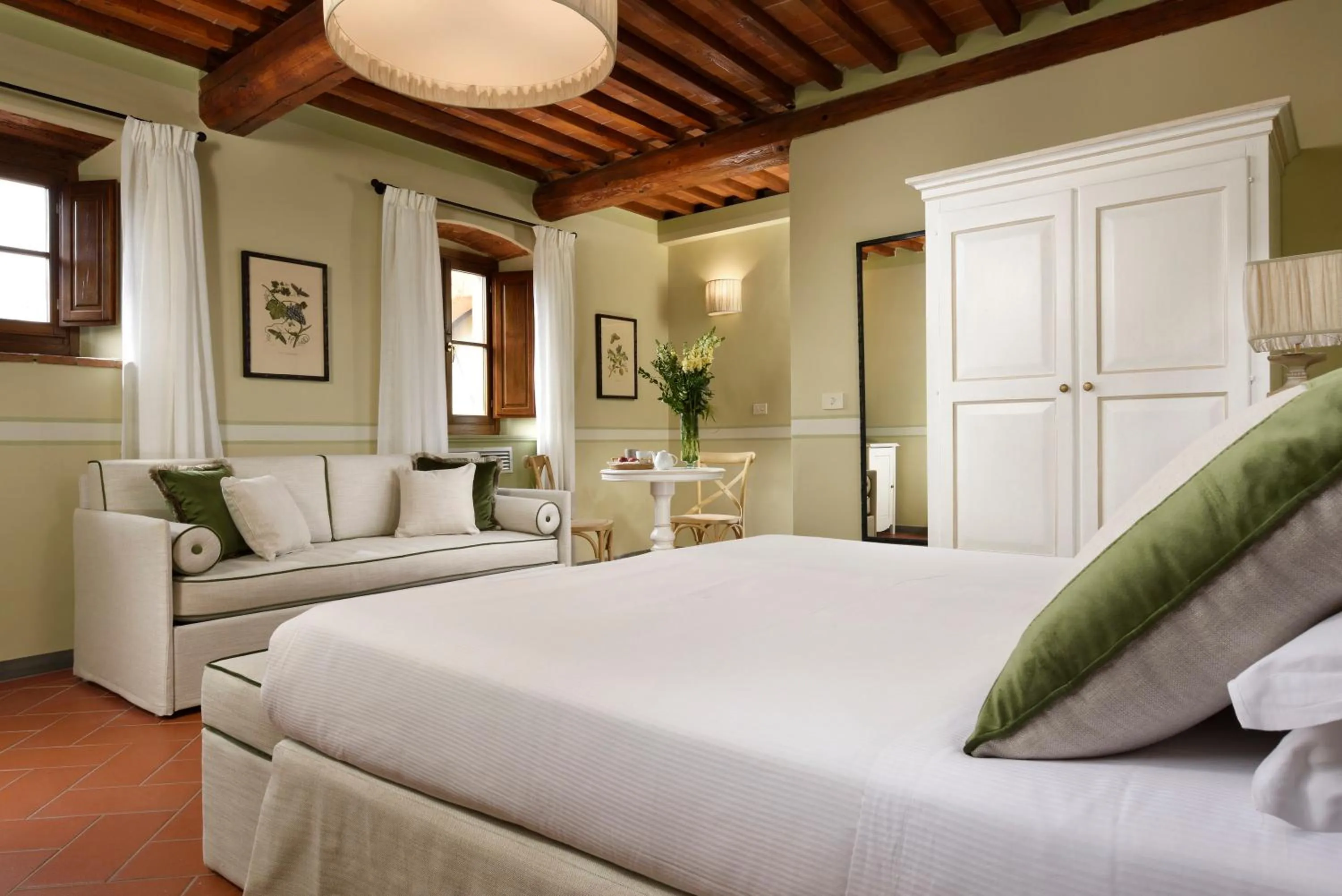 Bed in Borgo Antico Casalbosco Holiday Home & Winery