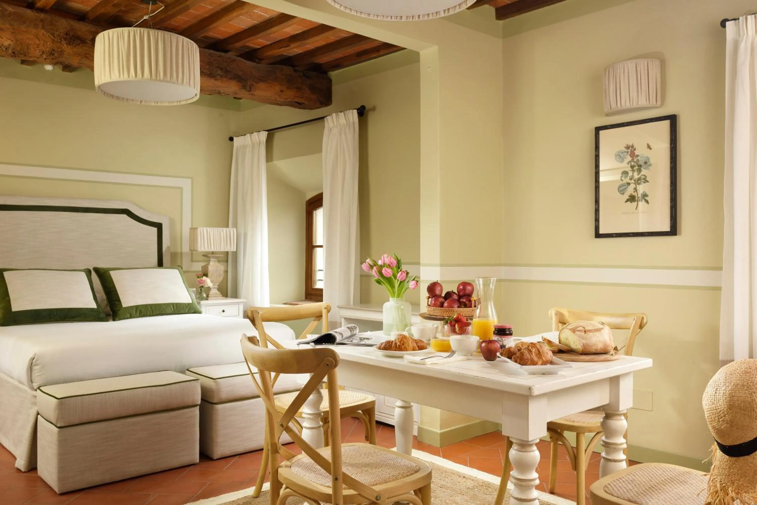 Bed in Borgo Antico Casalbosco Holiday Home & Winery