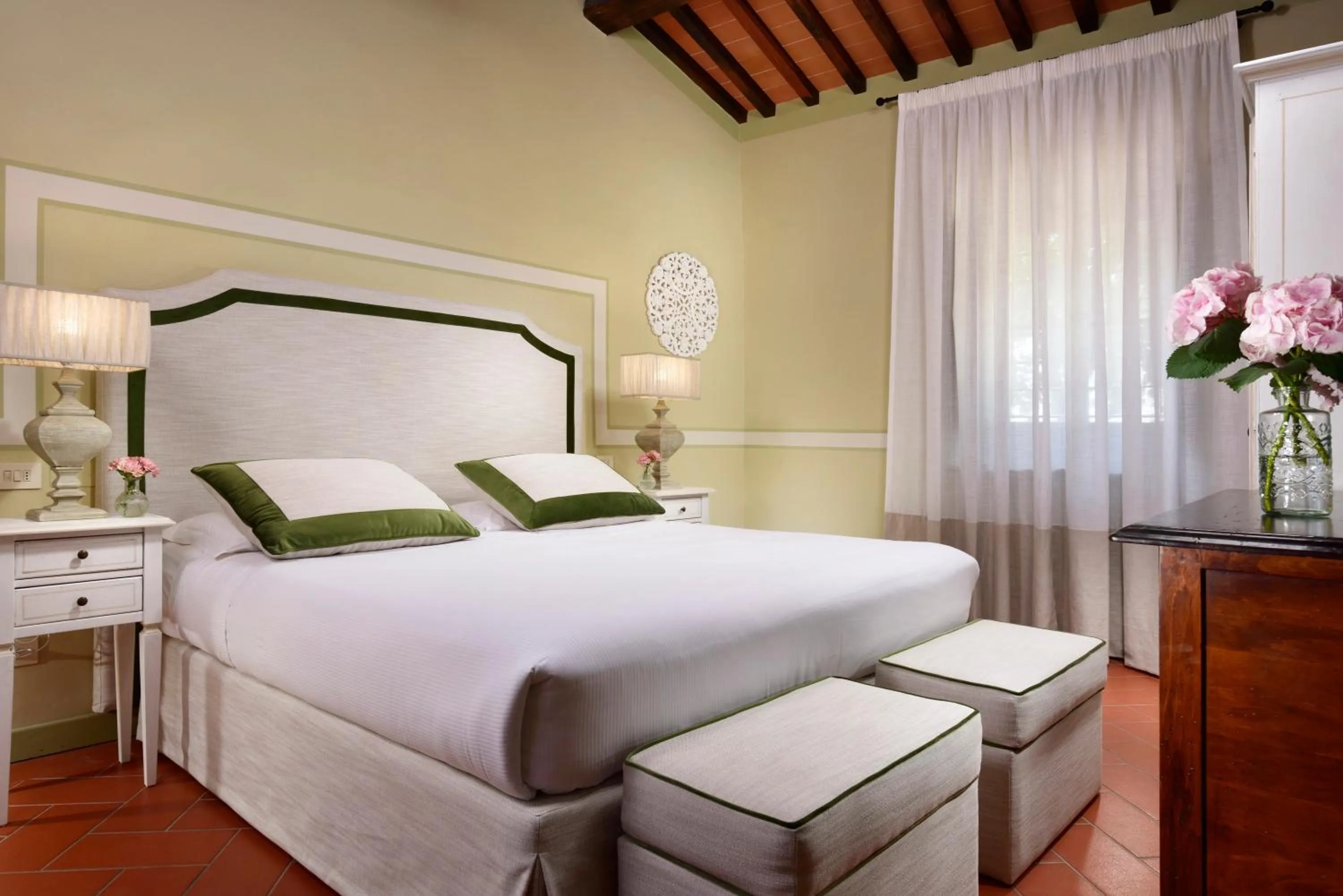 Bed in Borgo Antico Casalbosco Holiday Home & Winery