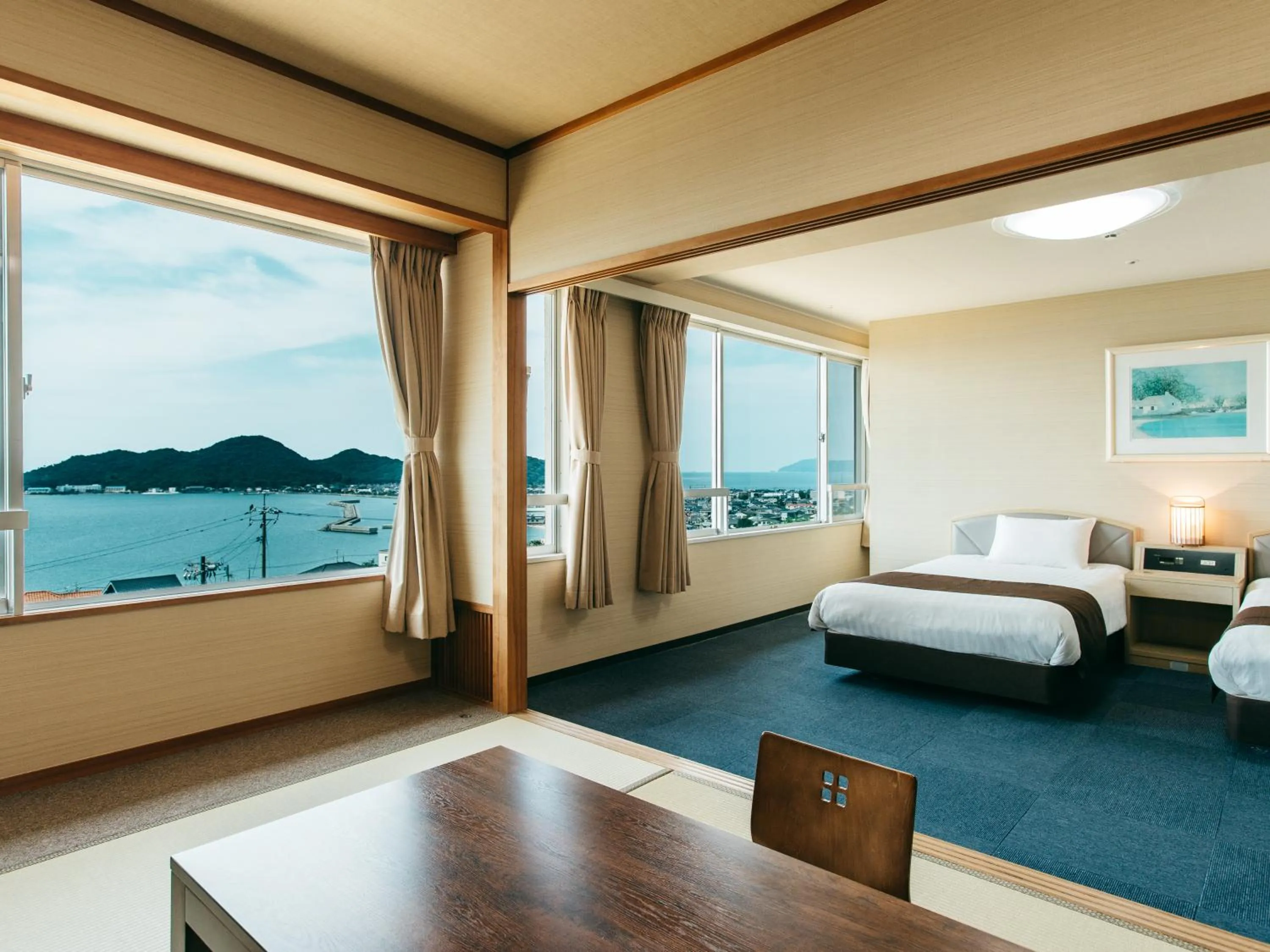 Photo of the whole room, Bed in KAMENOI HOTEL Setouchi Hikari