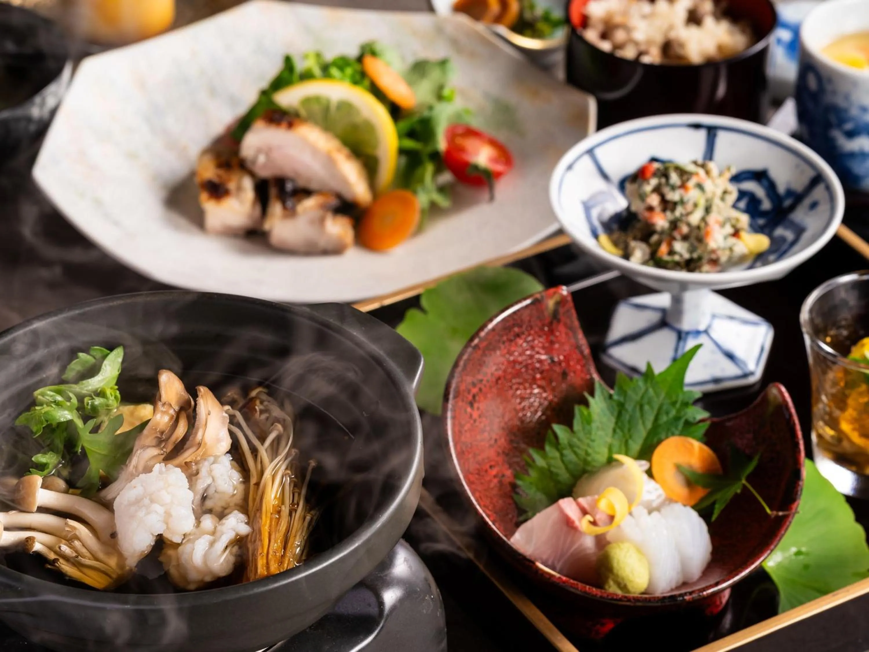 Dinner in KAMENOI HOTEL Setouchi Hikari