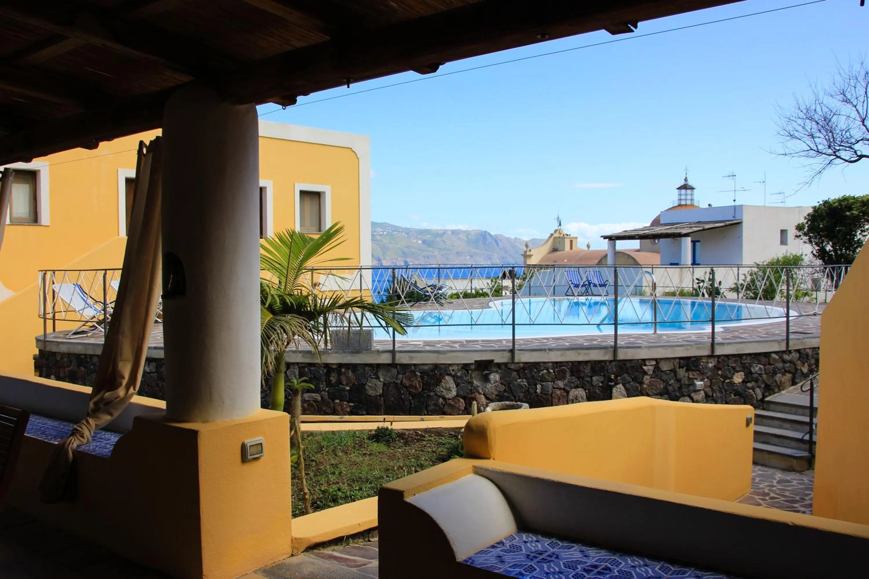 Balcony/Terrace in Hotel Arcangelo - Salina