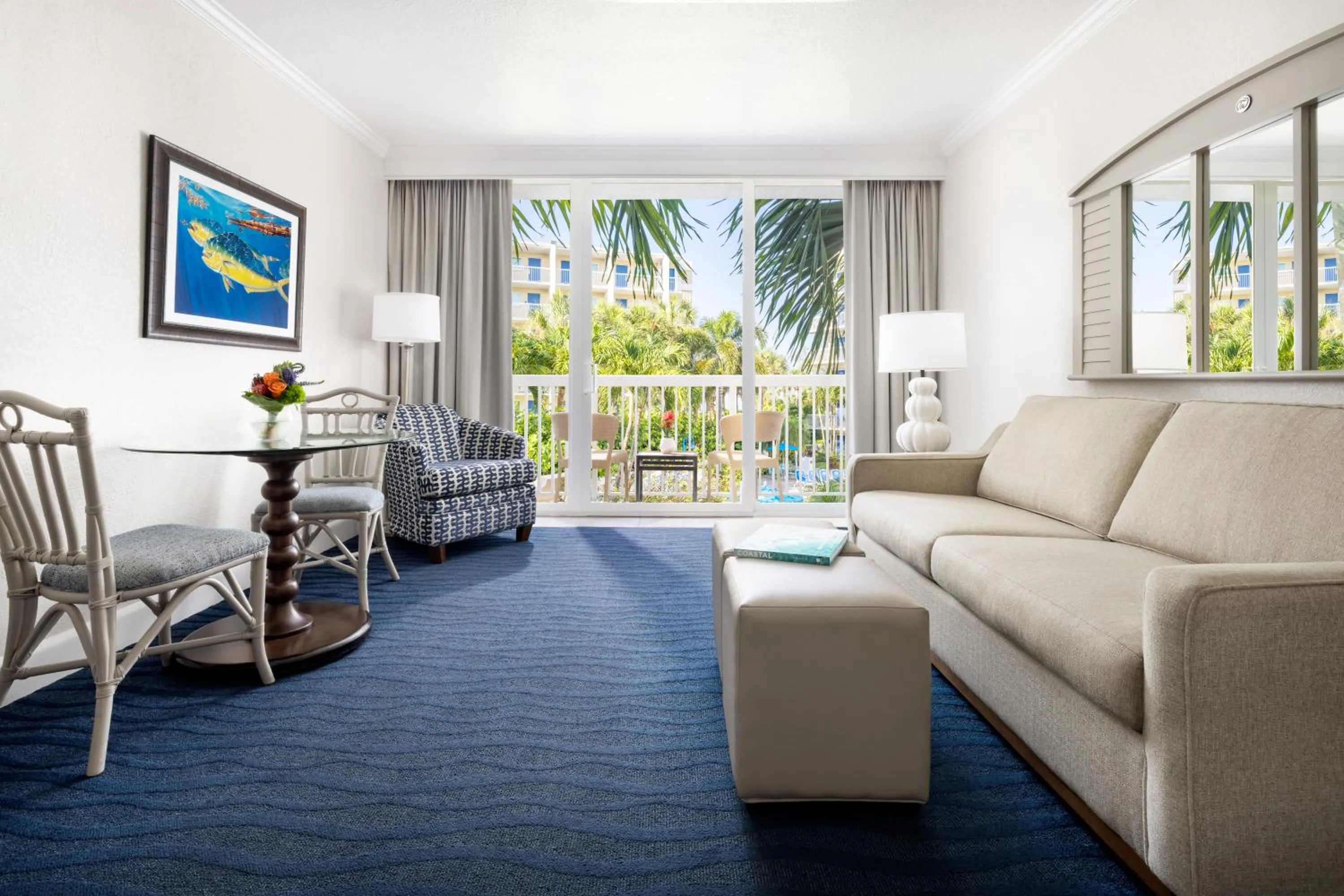 Living room in RumFish Beach at TradeWinds