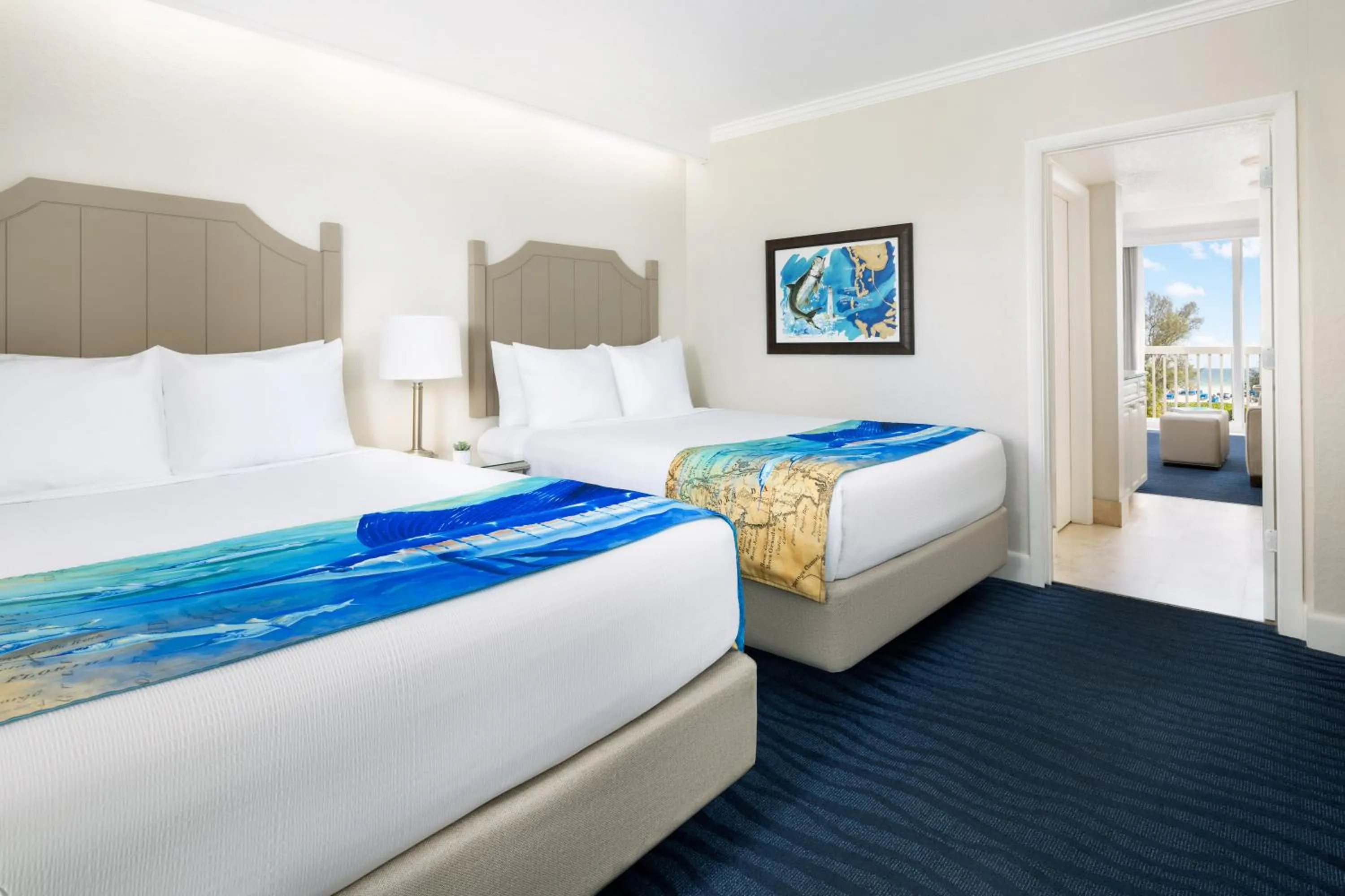 Bed in RumFish Beach at TradeWinds