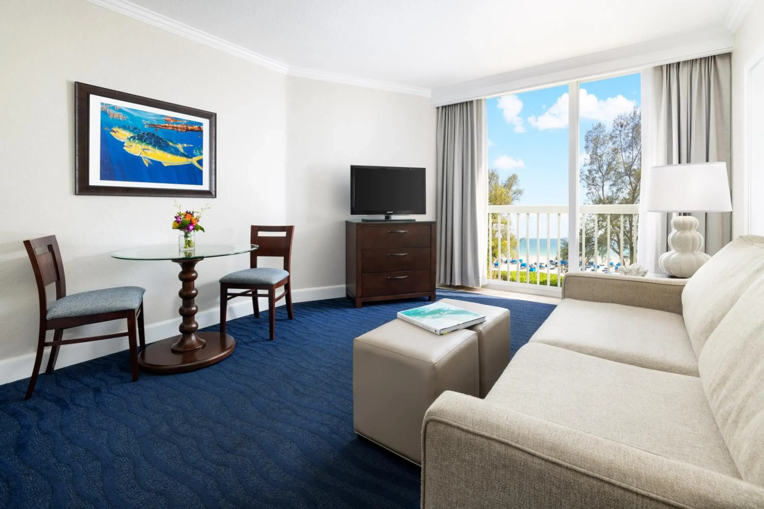 Living room in RumFish Beach at TradeWinds Living room in RumFish Beach at TradeWinds