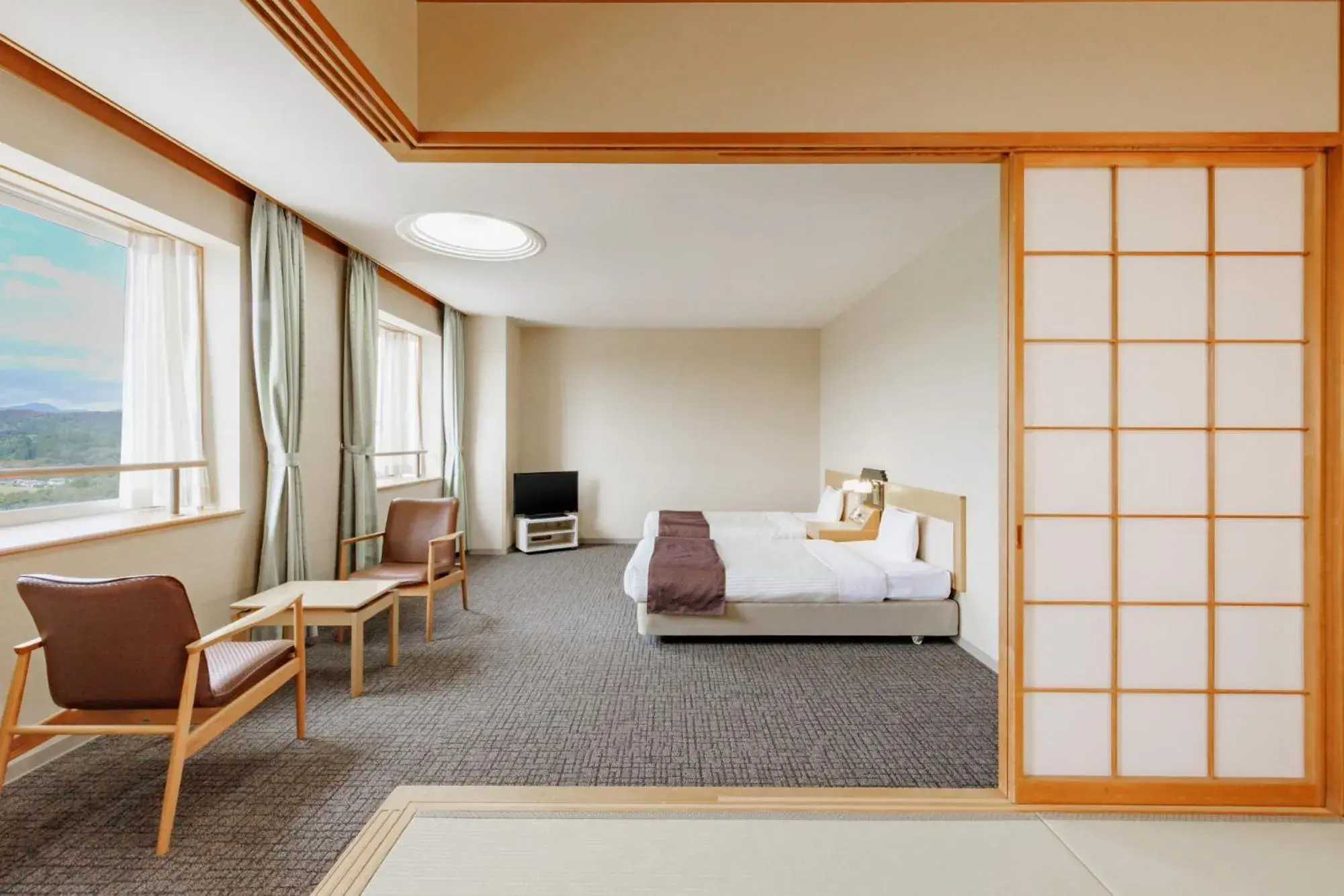 Japanese-Western style Room (With Private Bath ) in KAMENOI HOTEL Ichinoseki Japanese-Western style Room (With Private Bath ) in KAMENOI HOTEL Ichinoseki