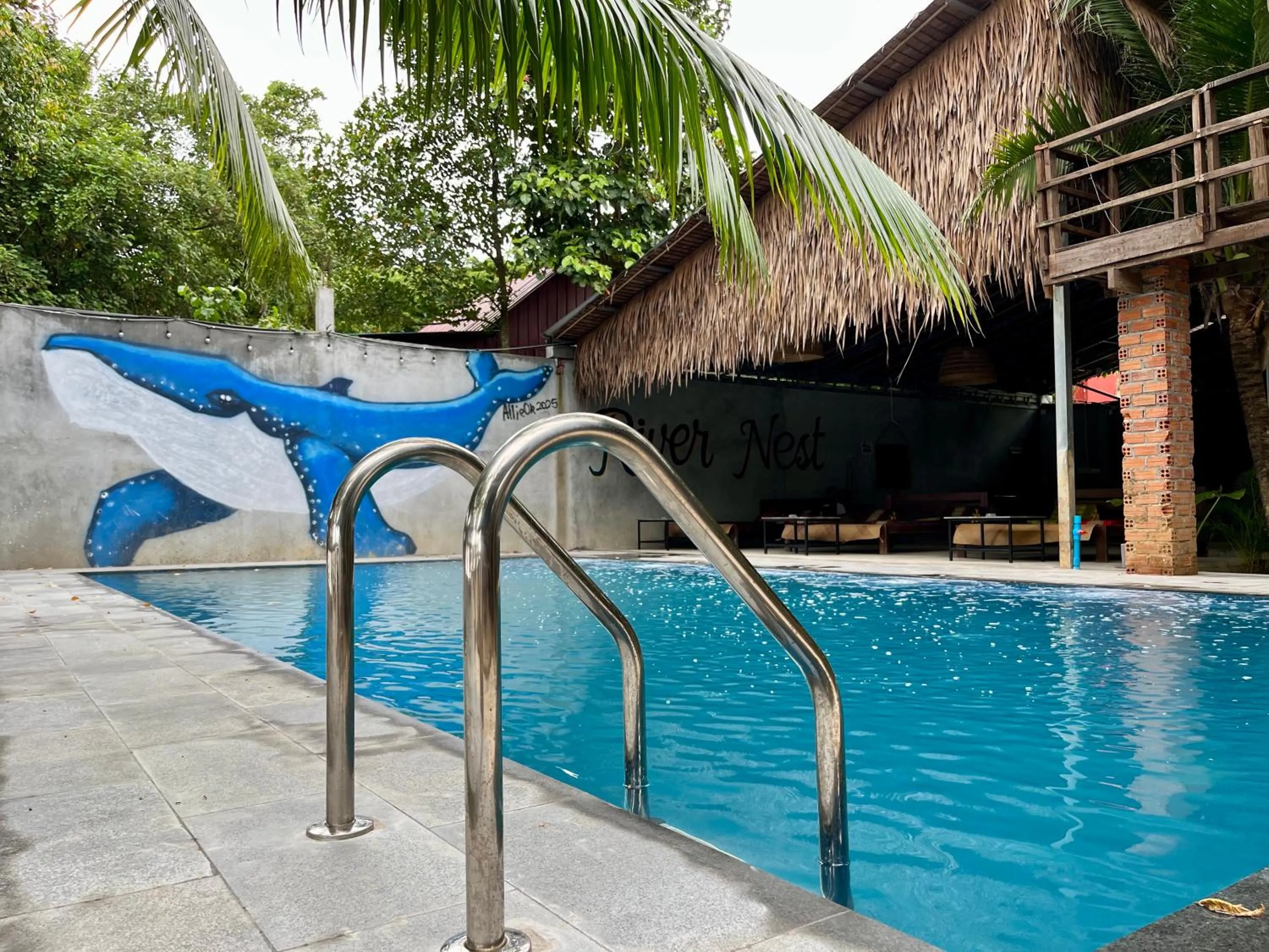 Swimming pool in River Nest Hostel