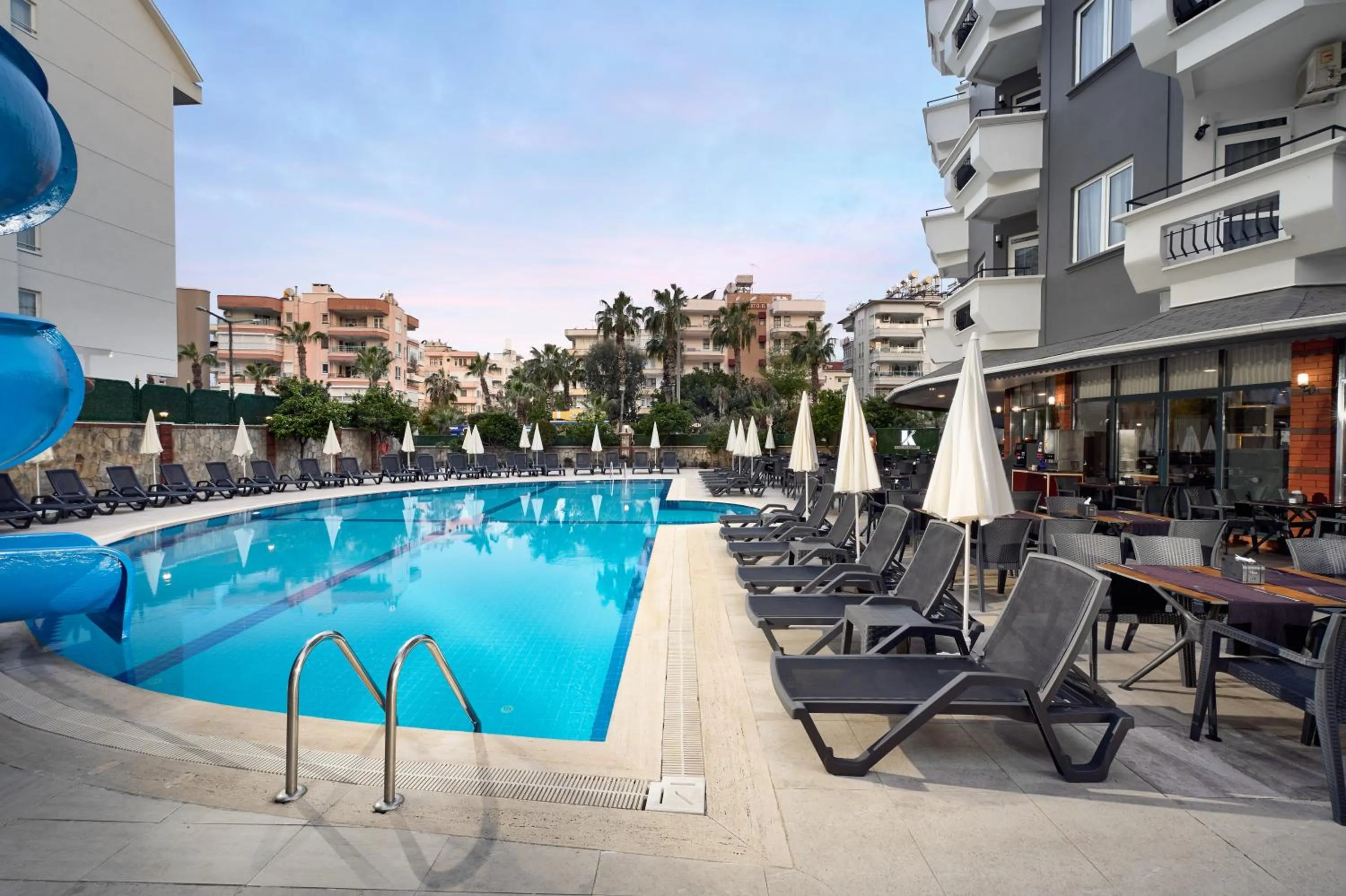 Pool view in Kaila City Hotel