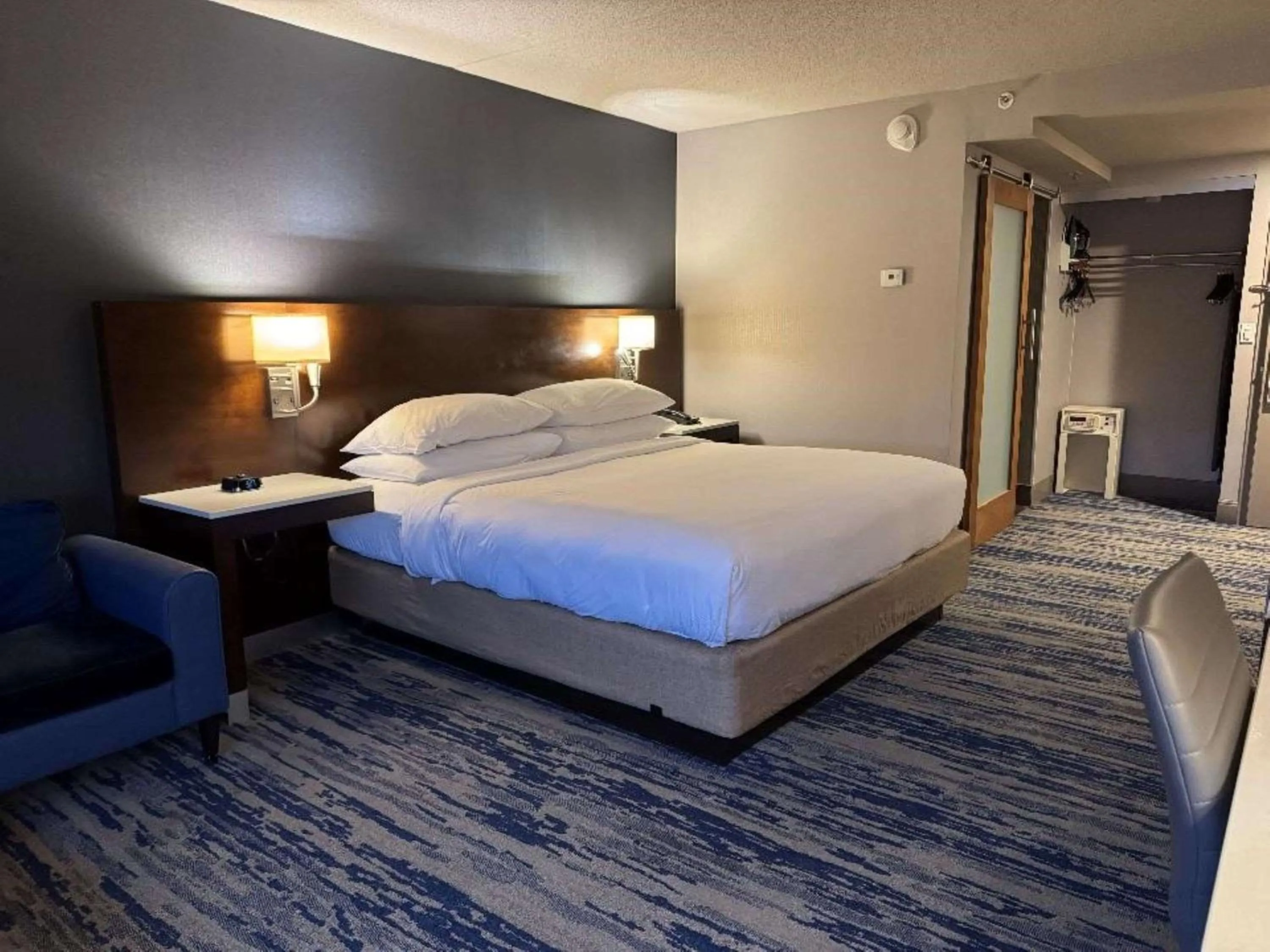 Bedroom, Bed in Skyline Hotel Detroit Airport, SureStay Collection by Best Western