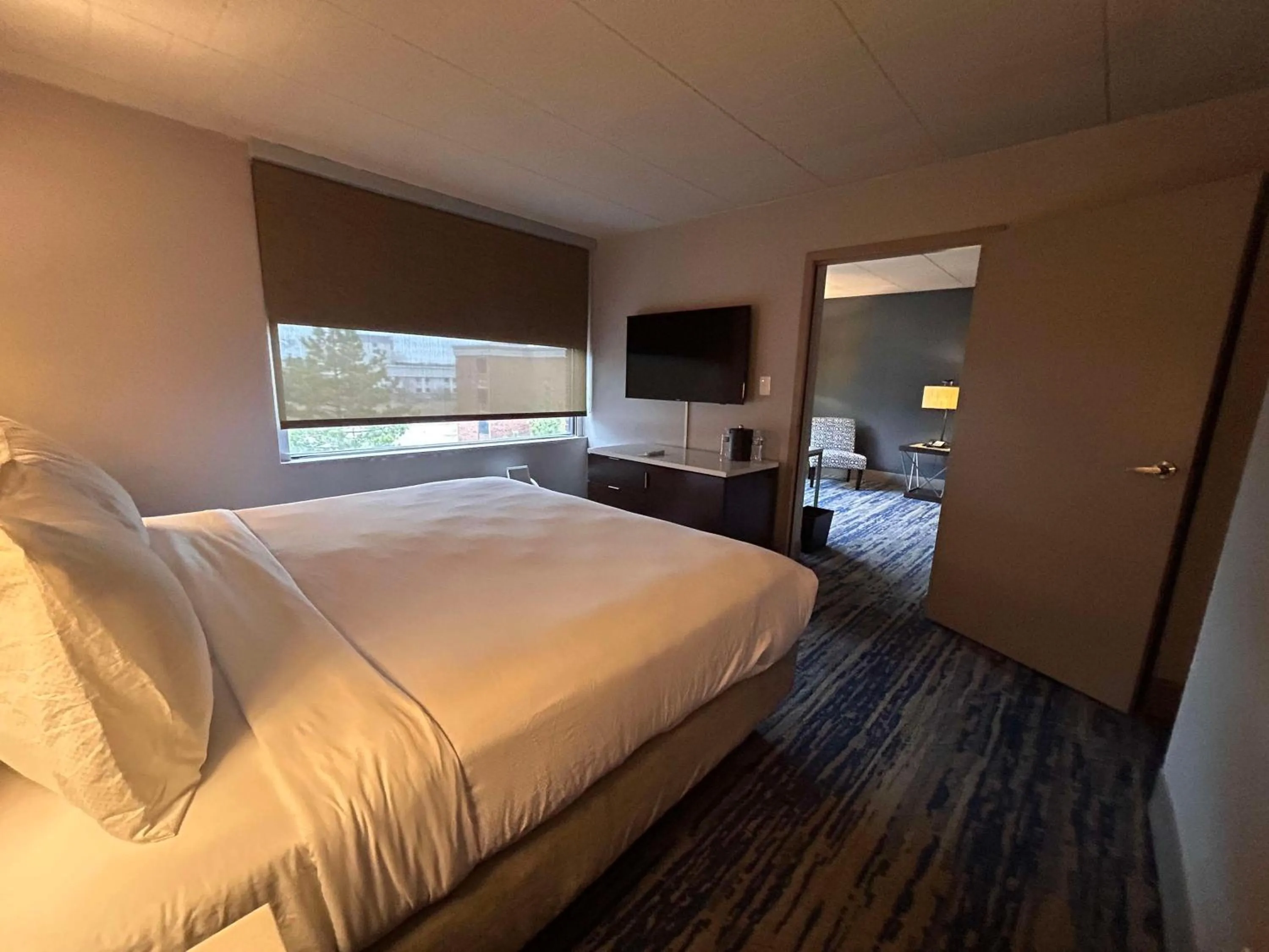 Bedroom, Bed in Skyline Hotel Detroit Airport, SureStay Collection by Best Western