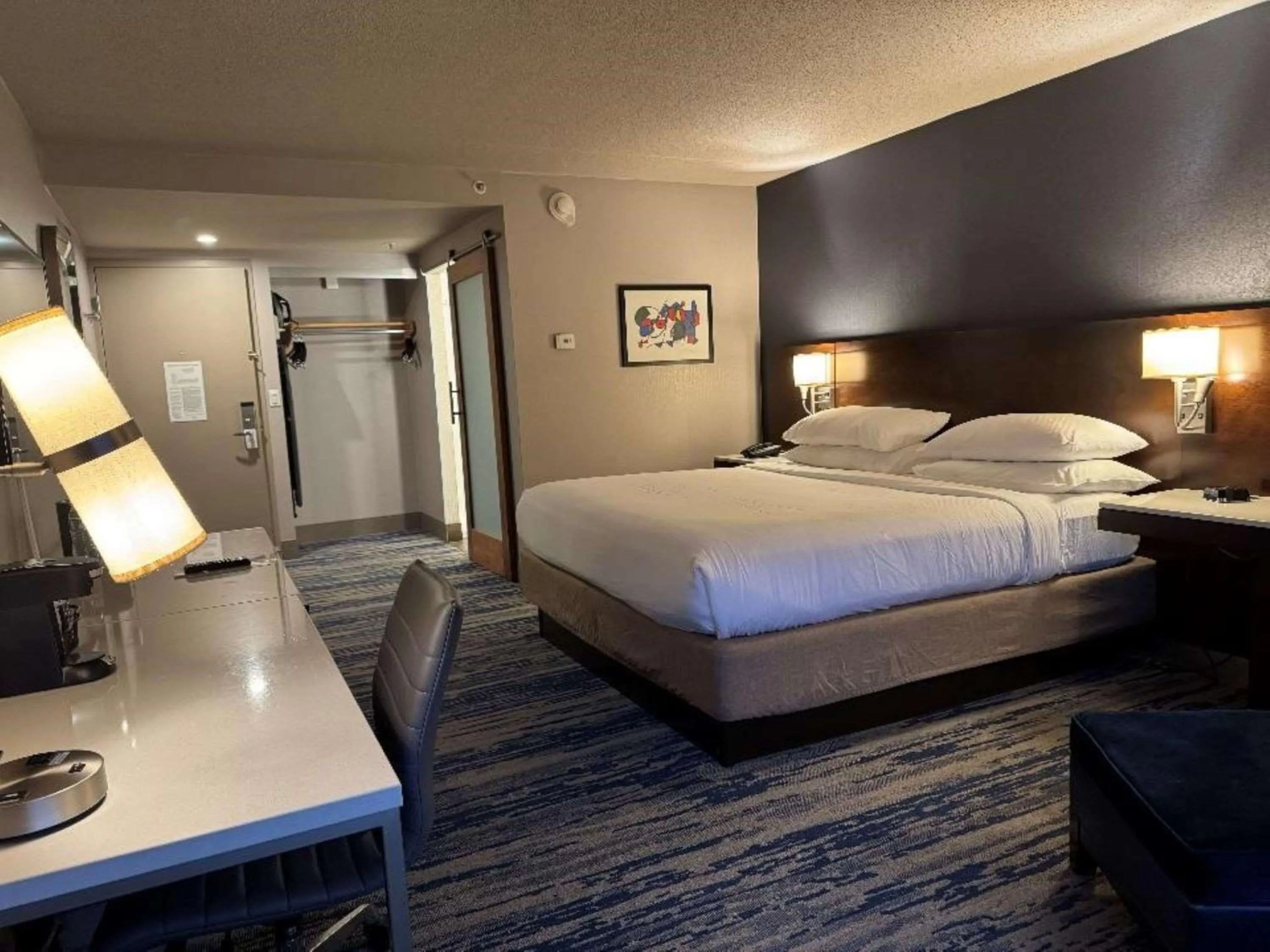 Bedroom, Bed in Skyline Hotel Detroit Airport, SureStay Collection by Best Western