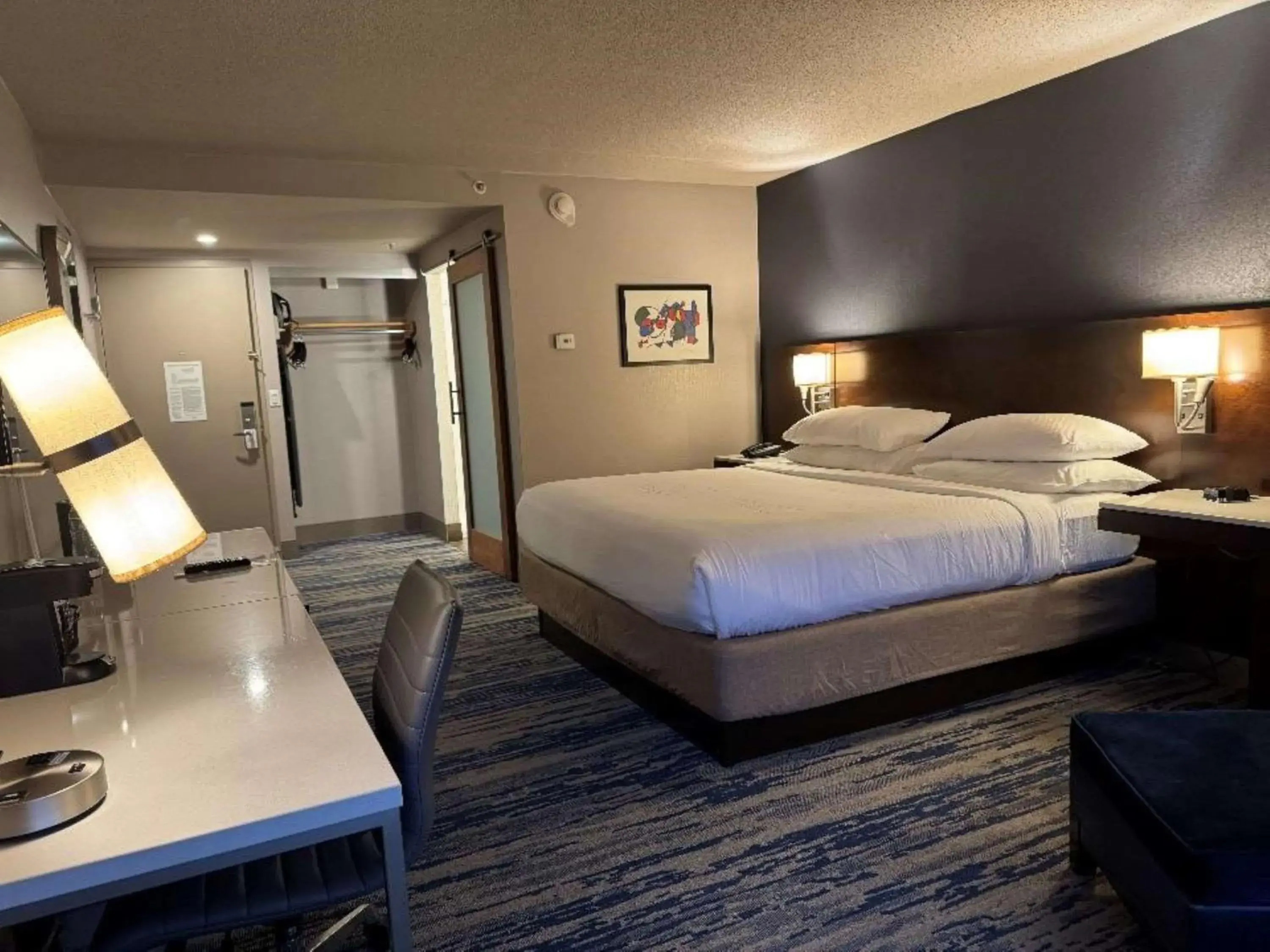 Bedroom, Bed in Skyline Hotel Detroit Airport, SureStay Collection by Best Western Bedroom, Bed in Skyline Hotel Detroit Airport, SureStay Collection by Best Western