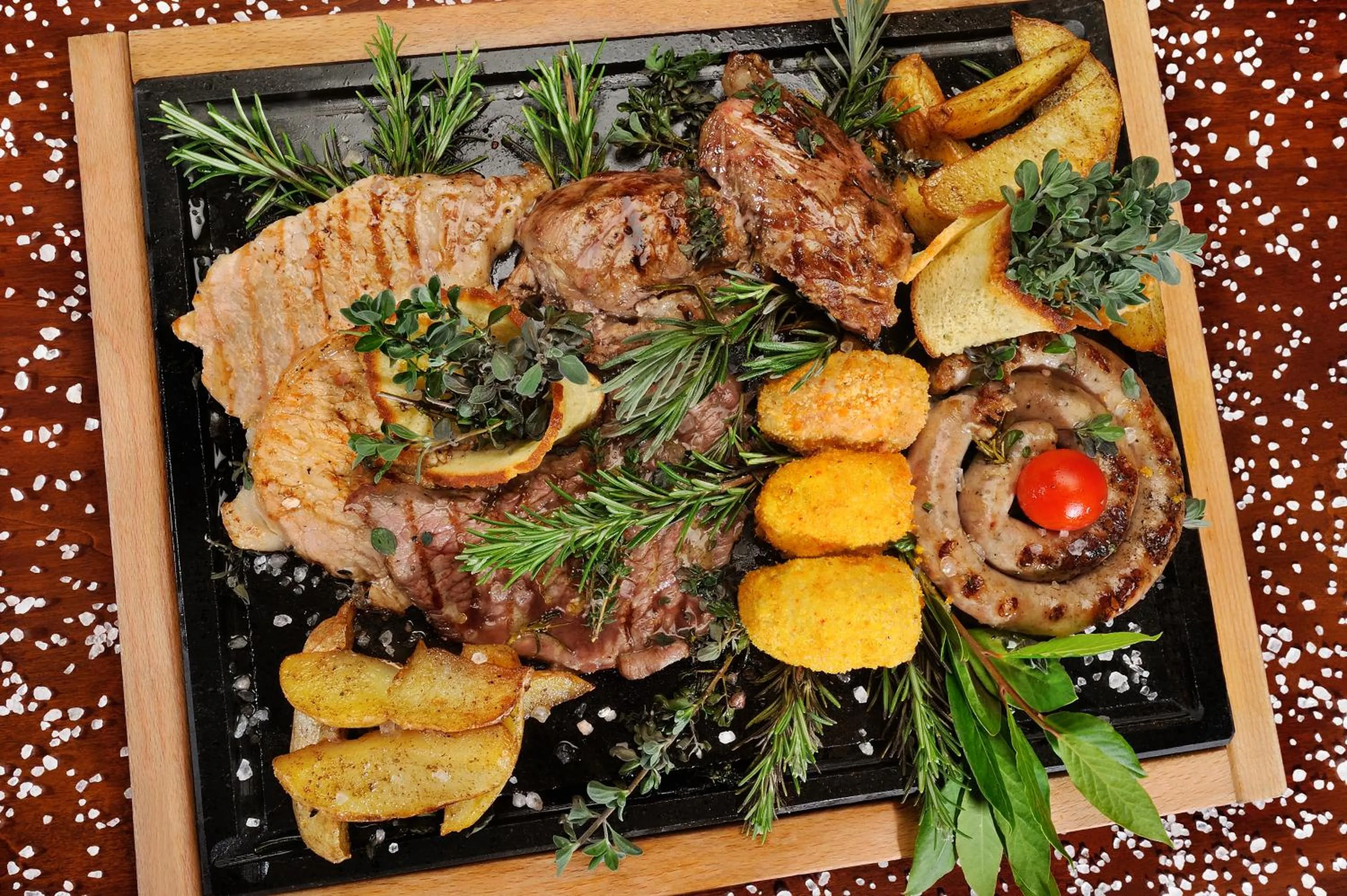 Food close-up in Villa Dafne