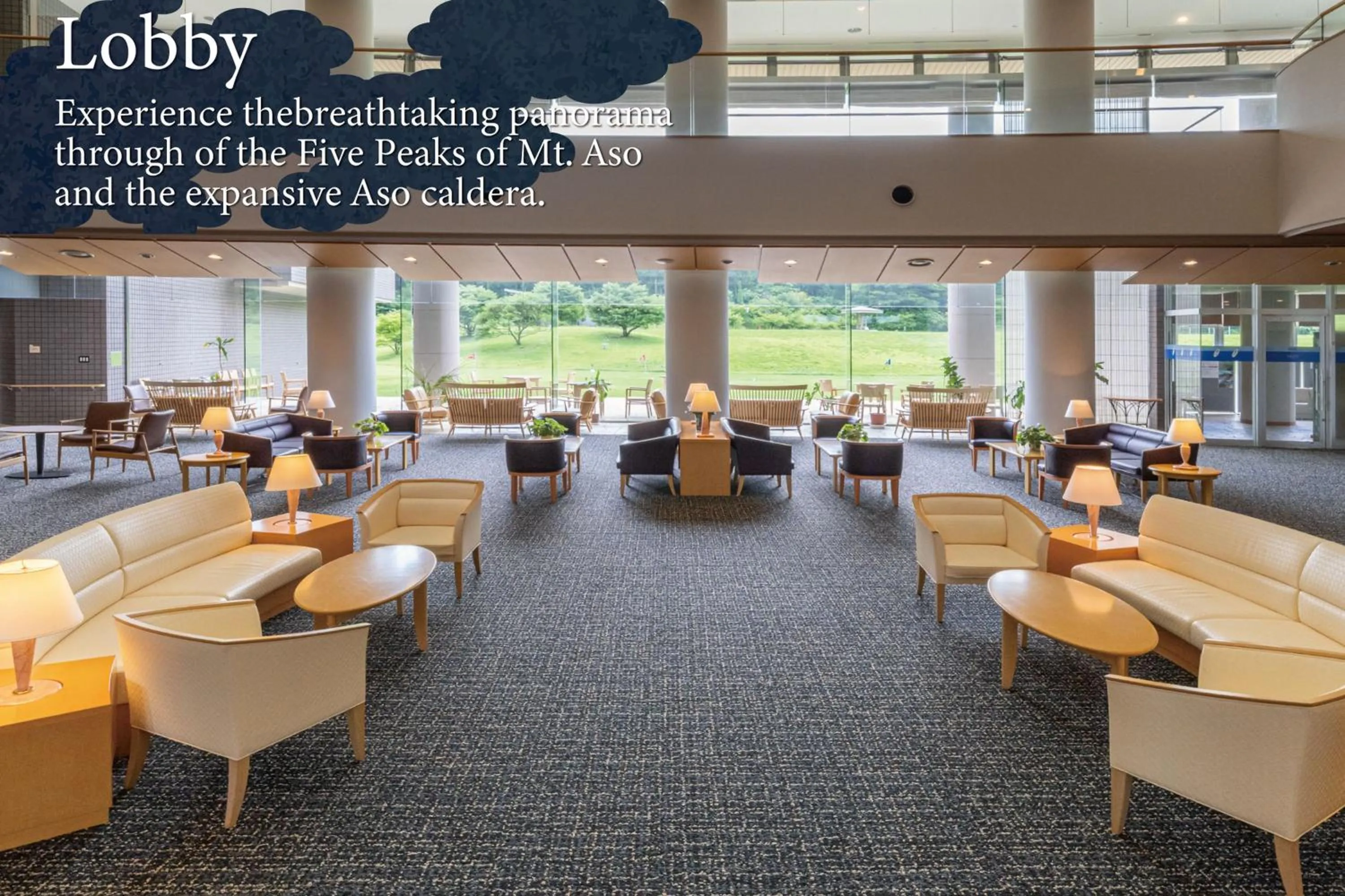 Lobby or reception in KAMENOI HOTEL Aso