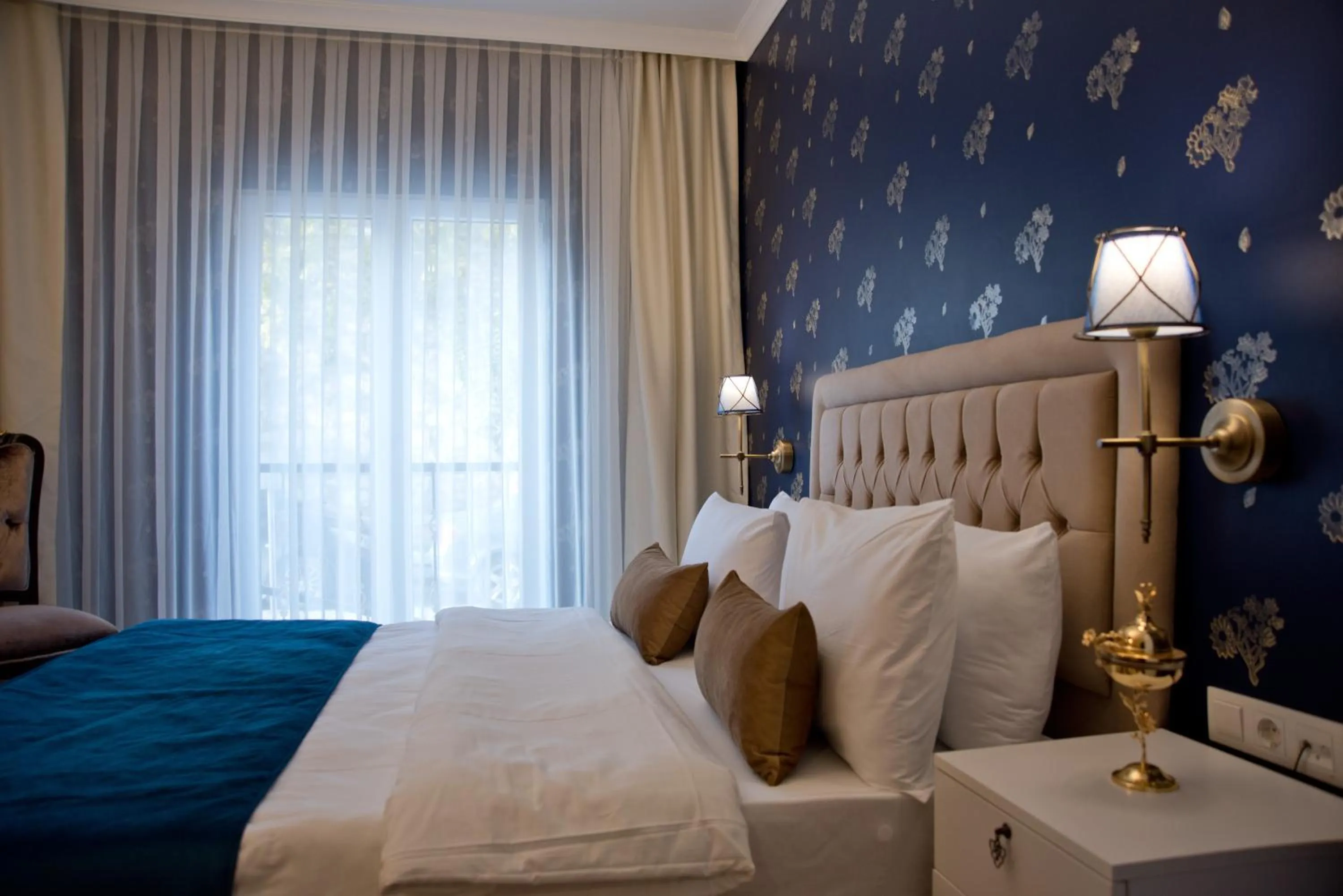 Bed in Hotel Mevlana Bazaar